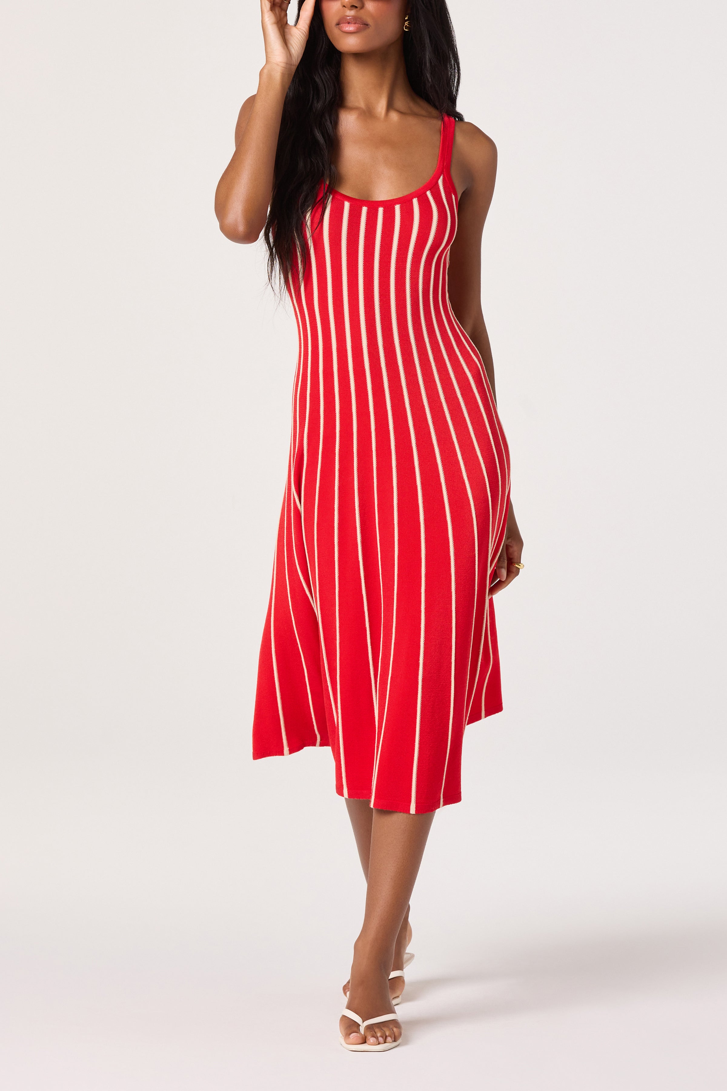 ASTR the Label Irecia Sweater Dress in Red