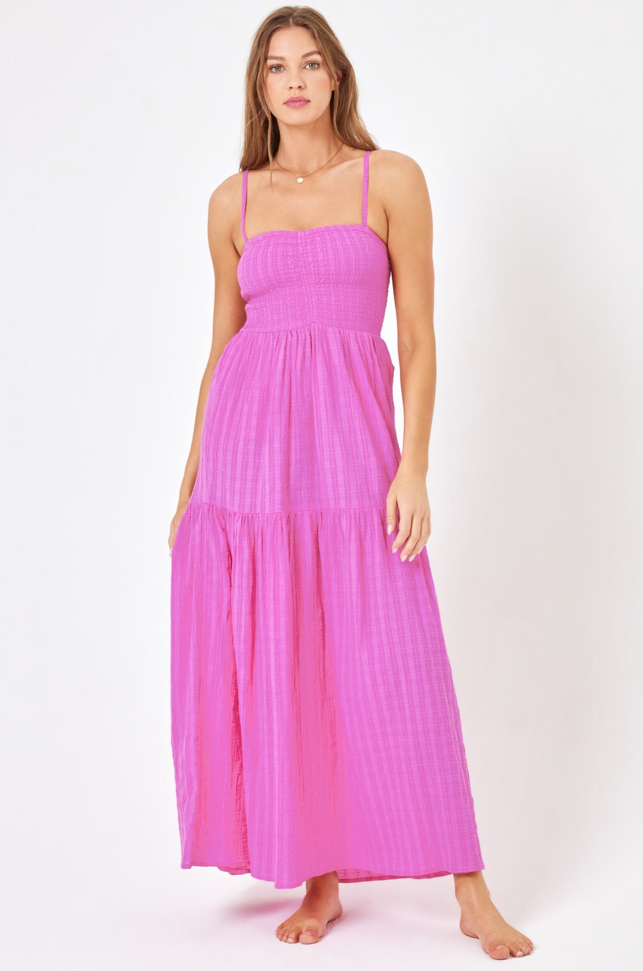 Mallorca Maxi Dress Raspberry – South Moon Under