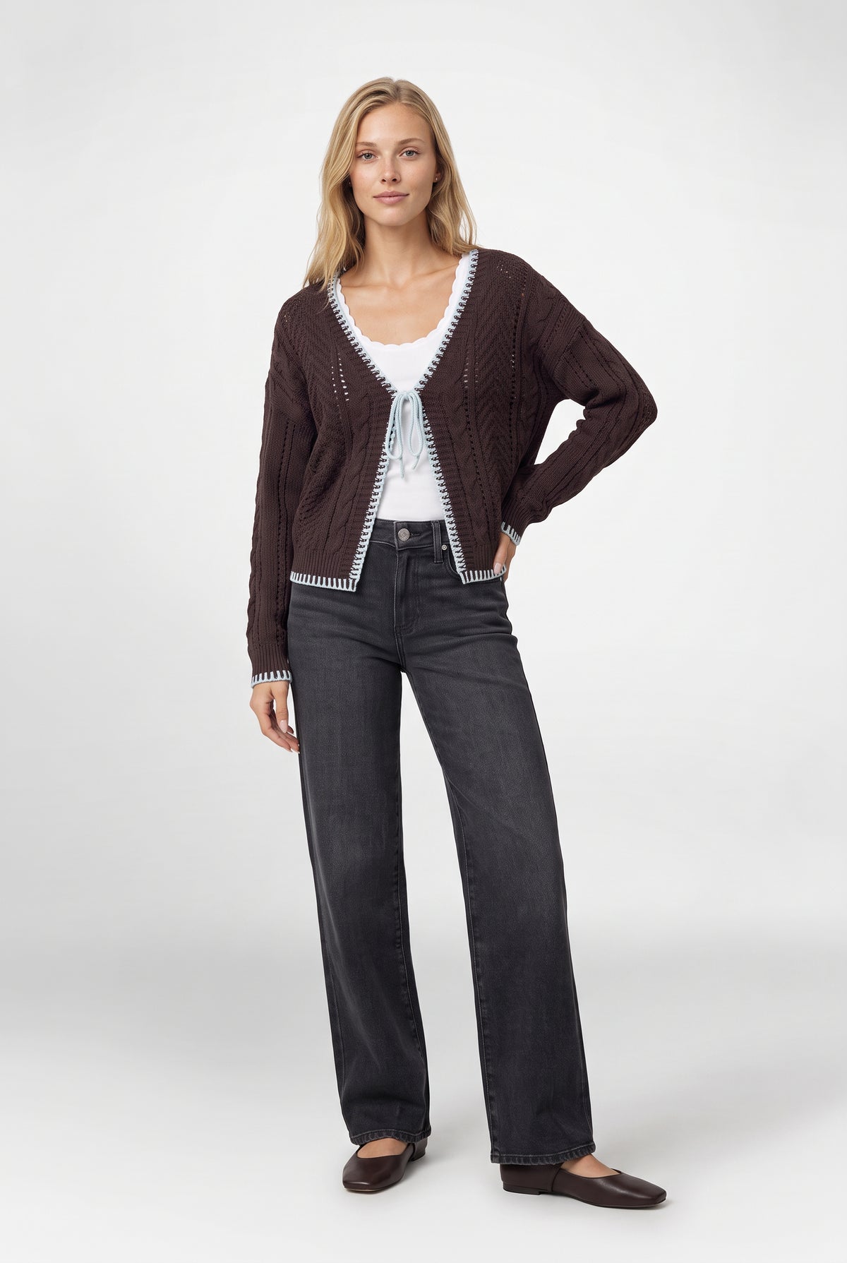 Rory Tie Front Sweater