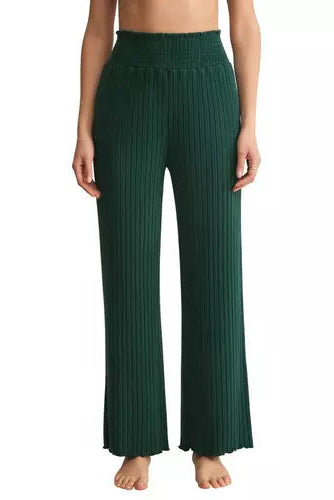 Dawn Smocked Rib Pant In Mistletoe