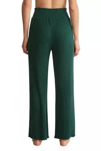 Dawn Smocked Rib Pant In Mistletoe