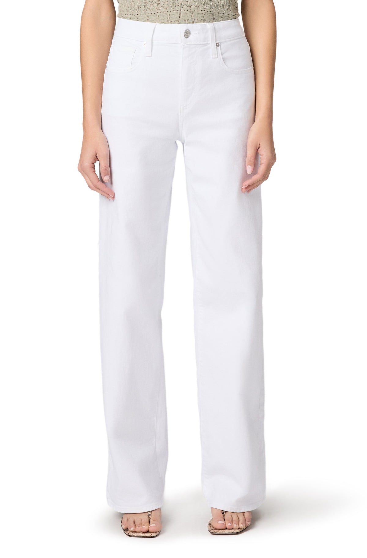 Tatum 32" Mid-Rise wide Leg In Crisp White