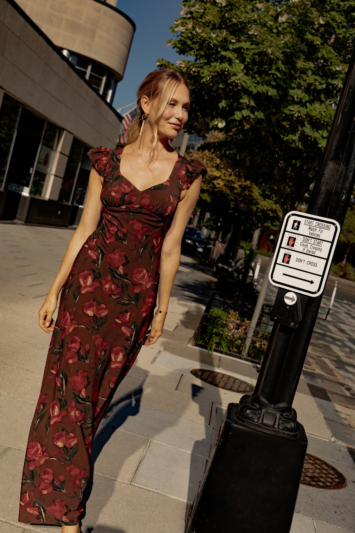 Juliette Cap Sleeve Maxi Dress