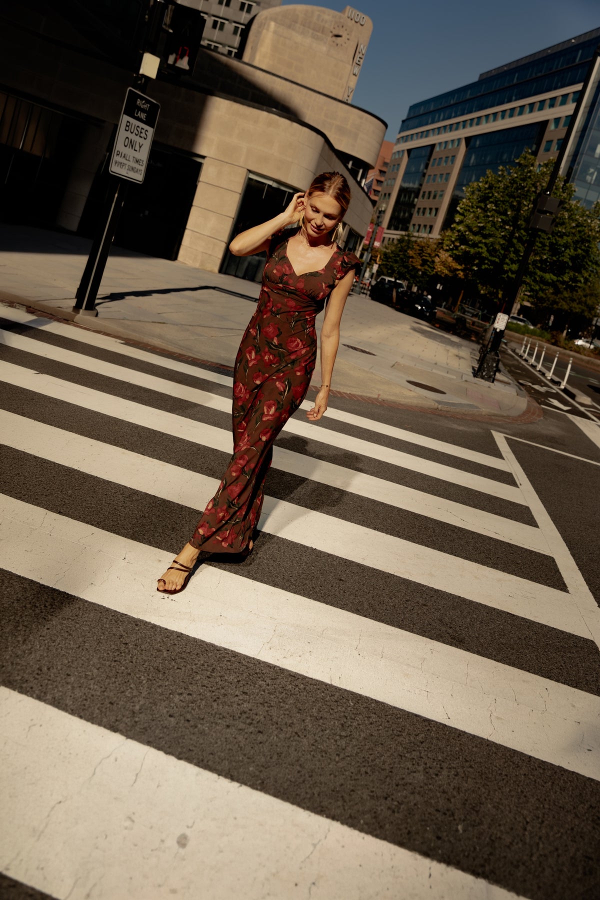 Juliette Cap Sleeve Maxi Dress