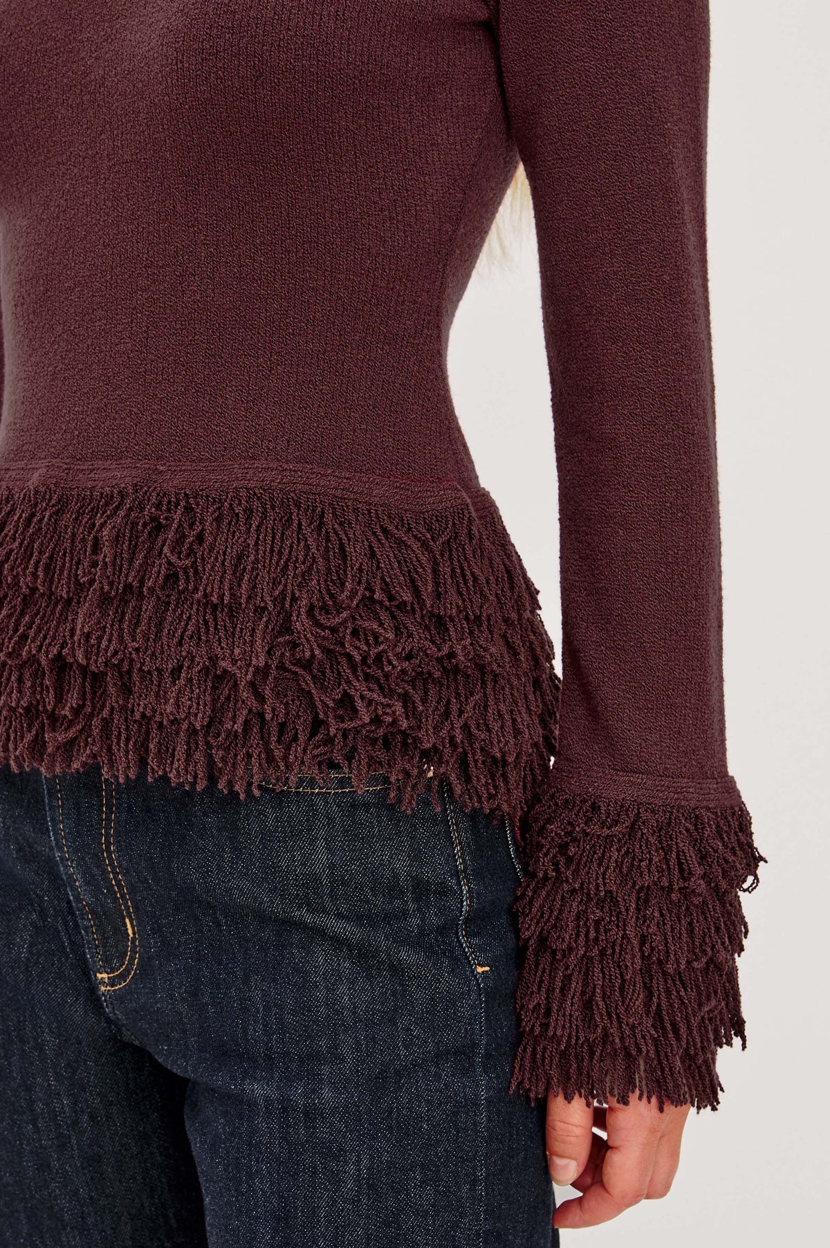 Carmen Sweater In Wine