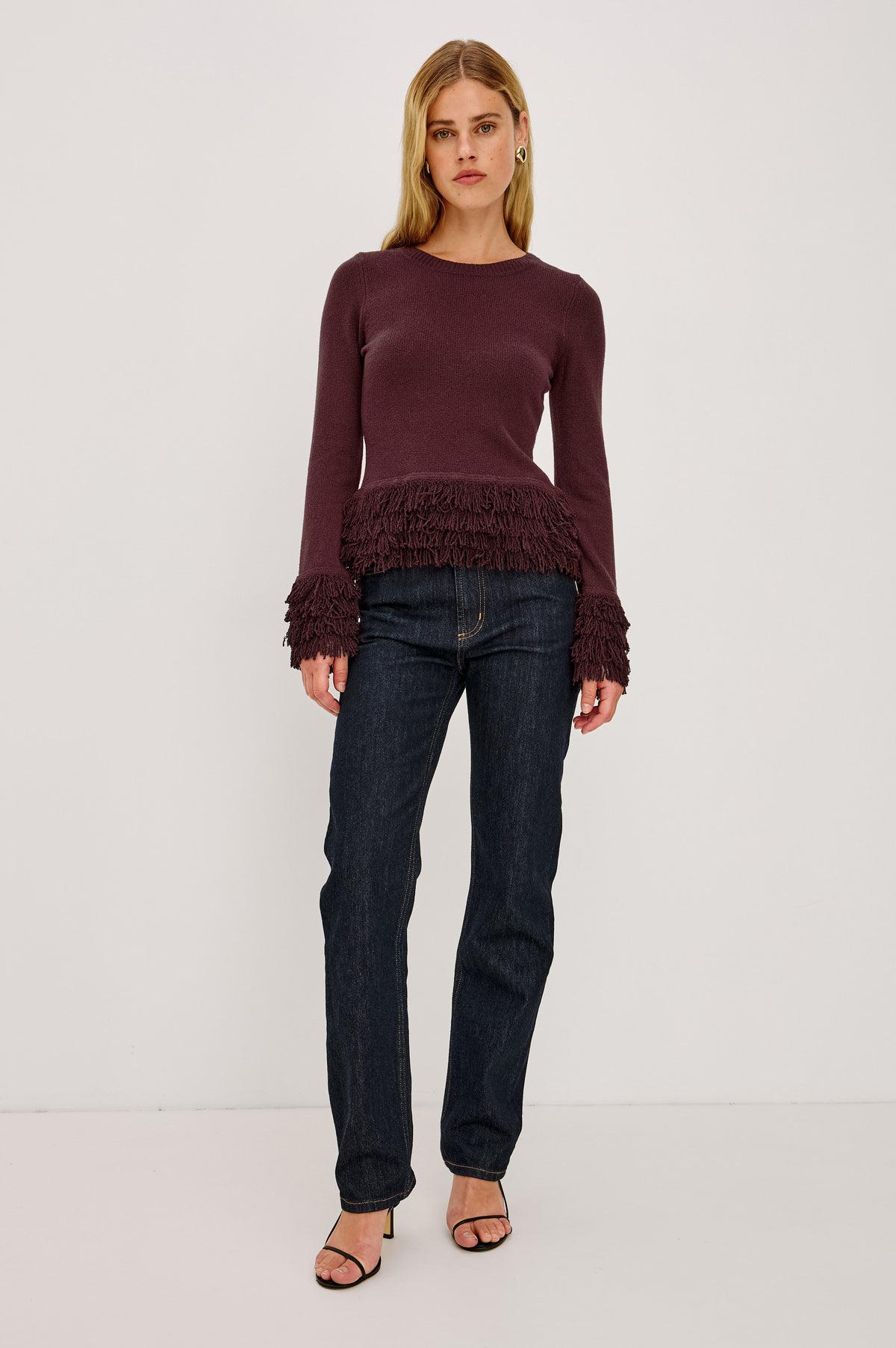 Carmen Sweater In Wine