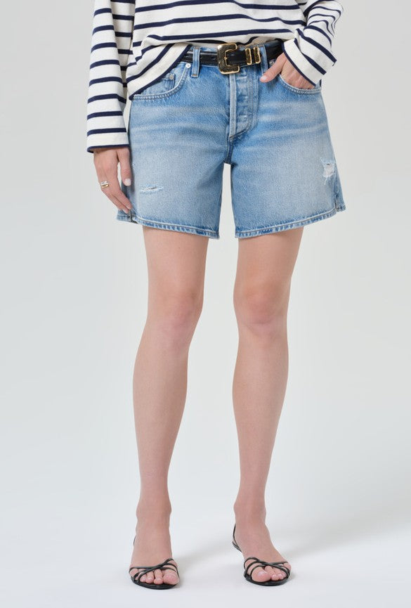 Billie Denim Relaxed Short In Sparrow