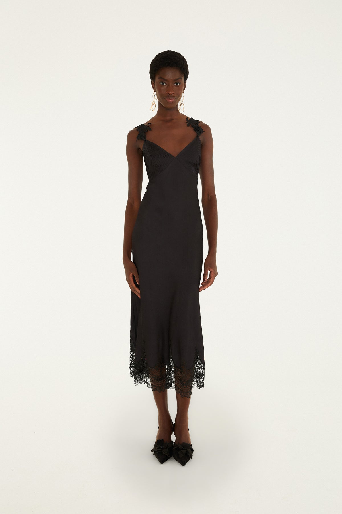 Black Maxi Slip Dress