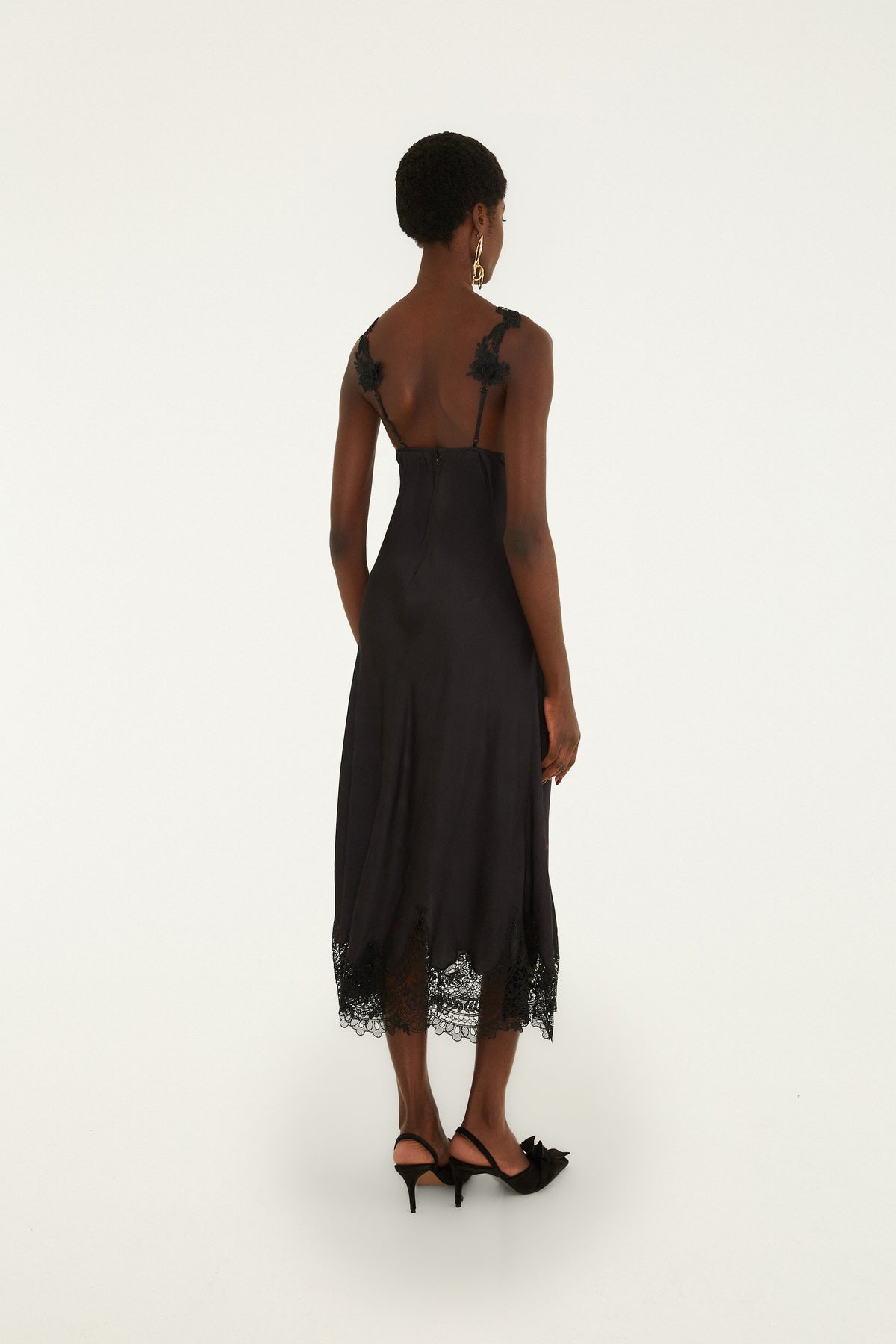 Black Maxi Slip Dress