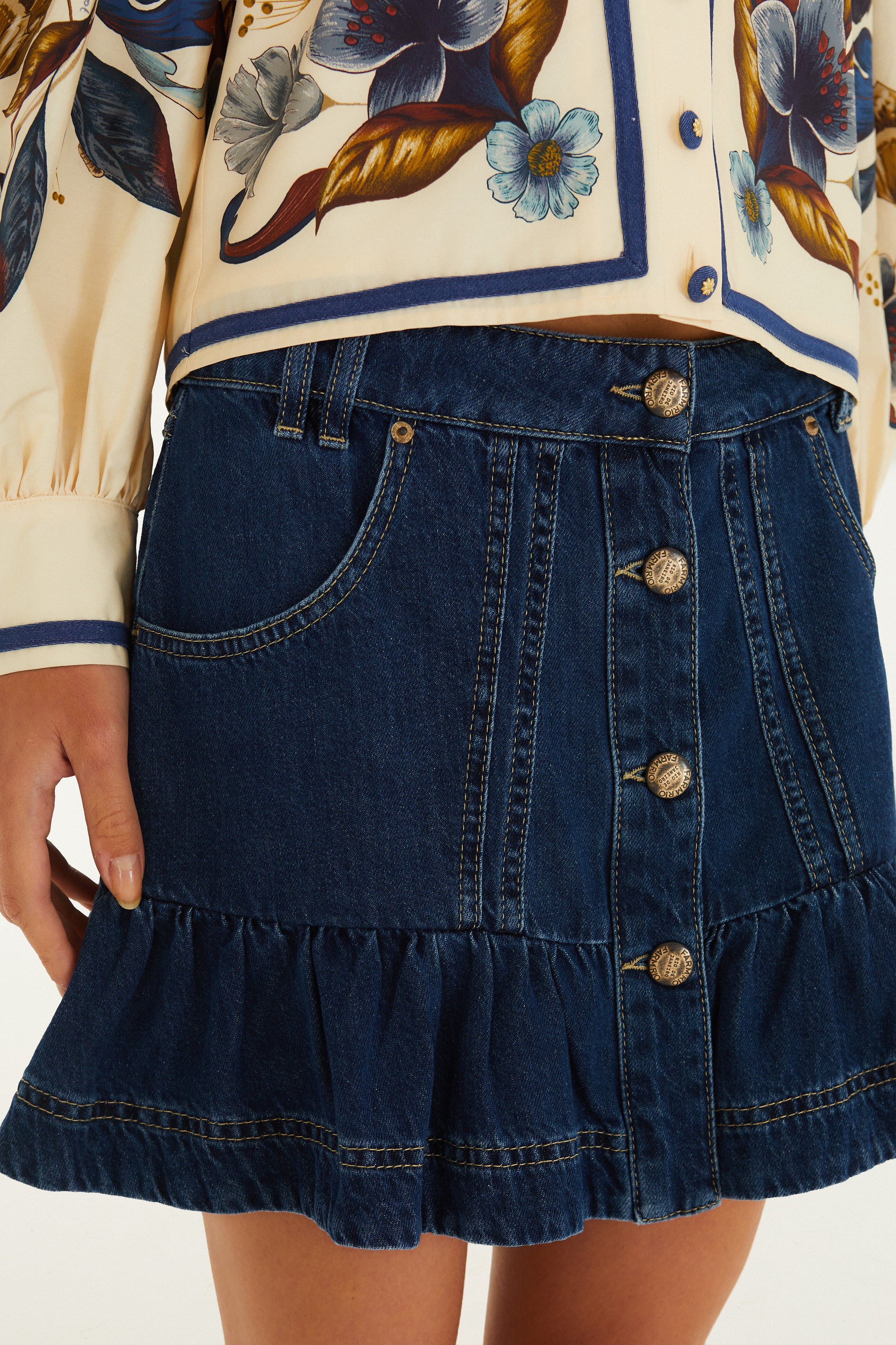 Denim Mini Skirt