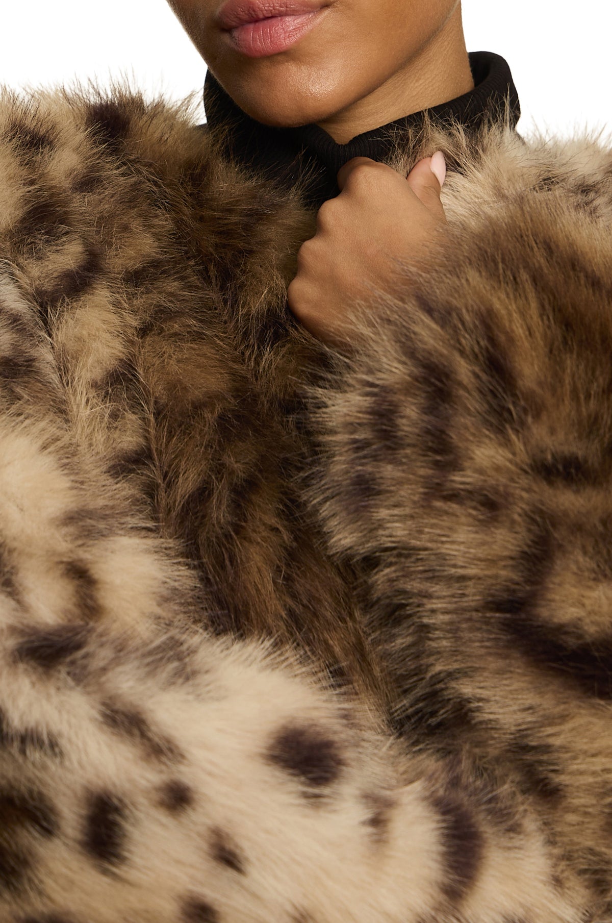 Collarless Everest Fur Jacket