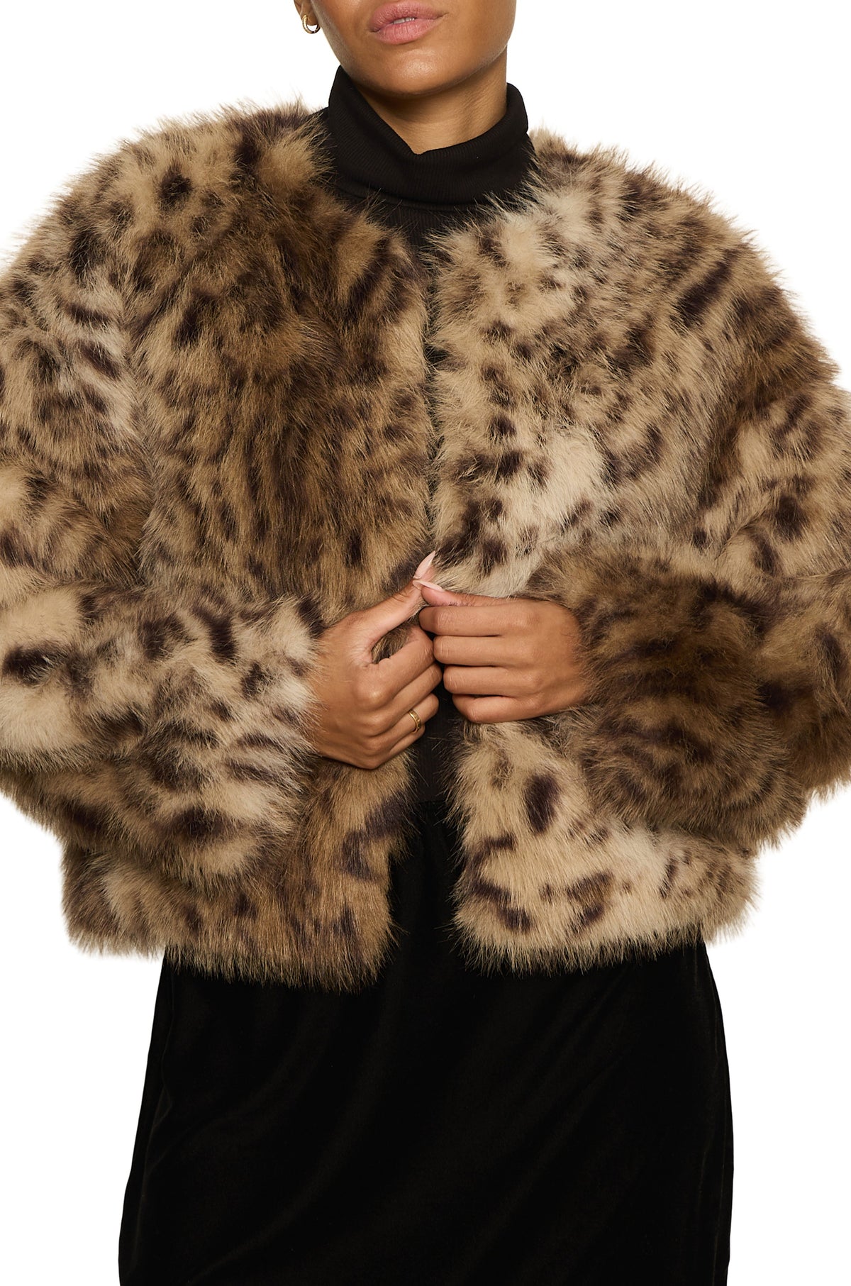 Collarless Everest Fur Jacket