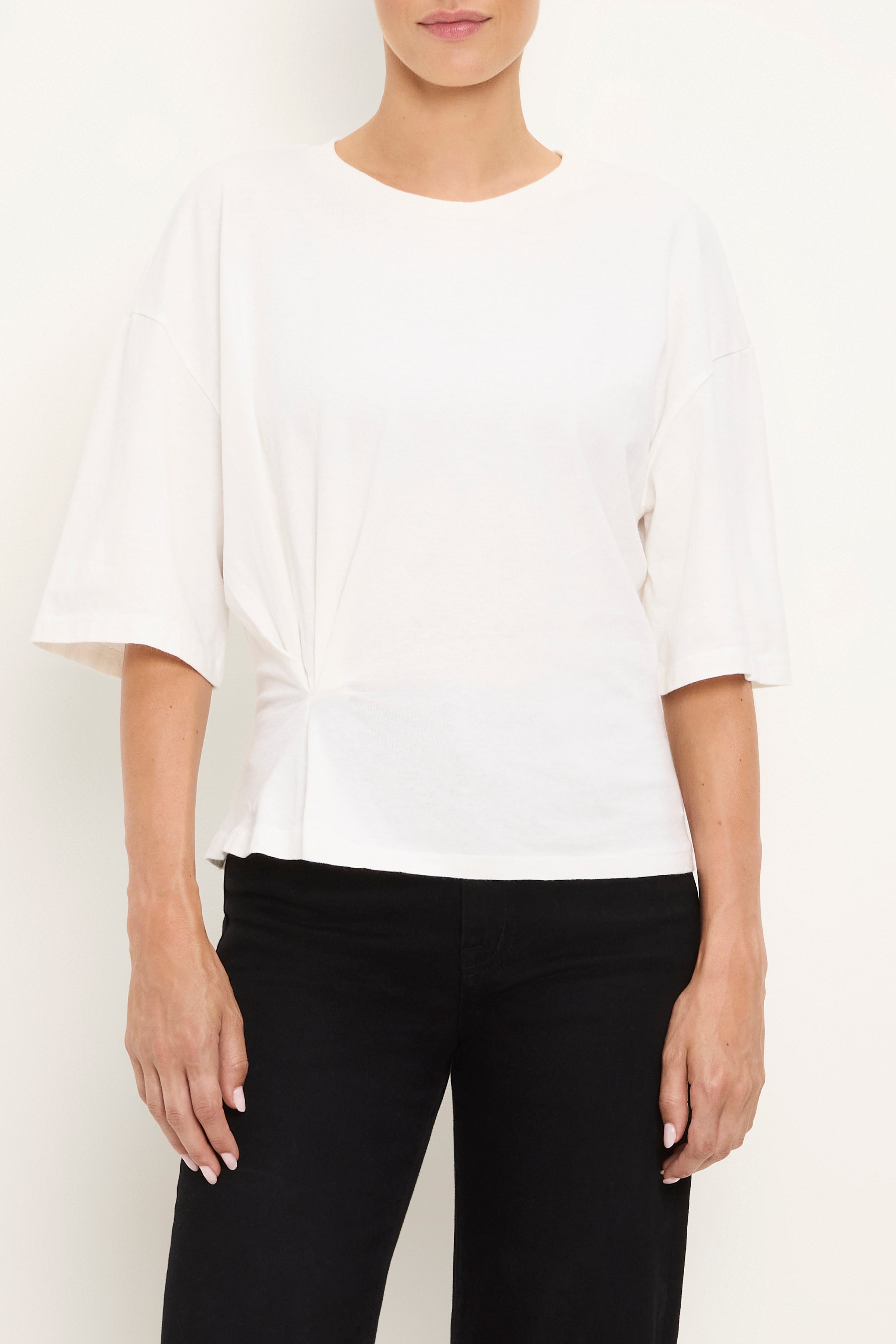 Zinnia Side Pleated Tee