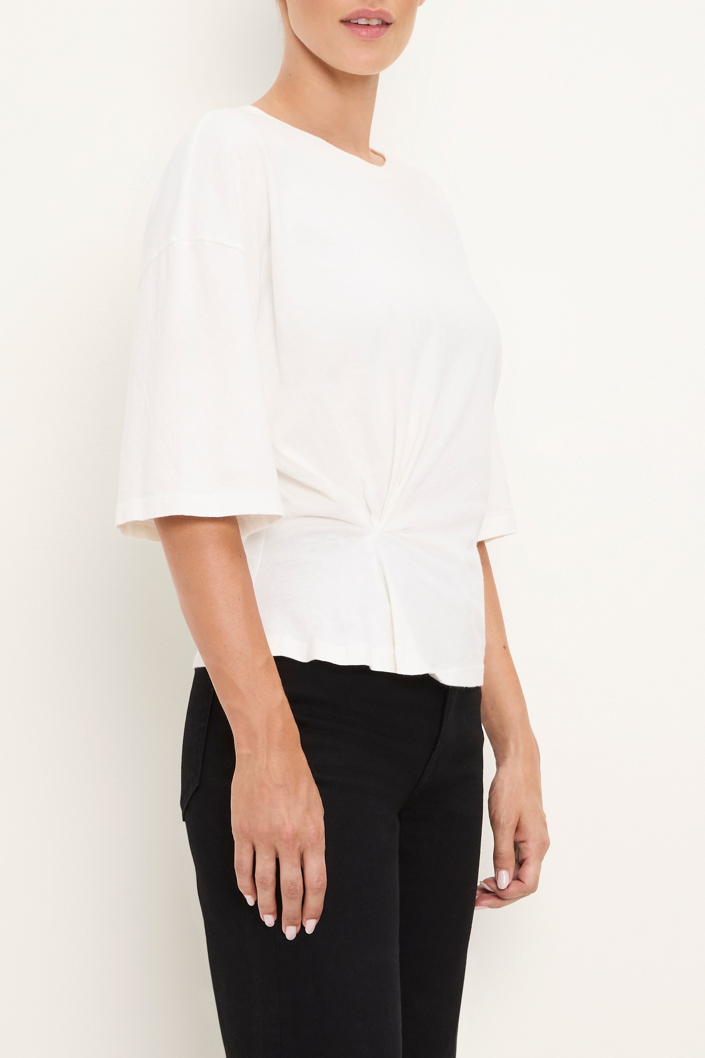 Zinnia Side Pleated Tee