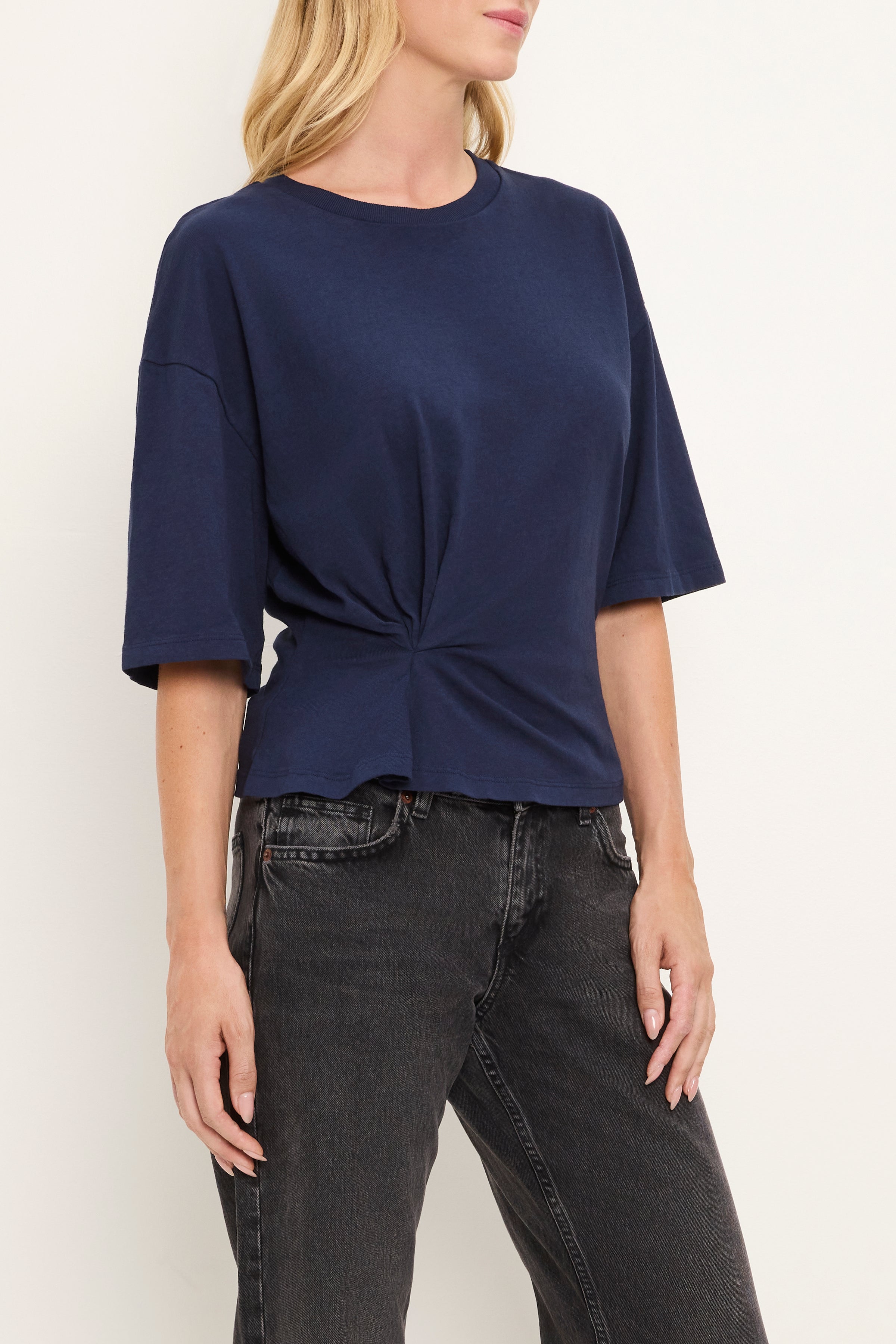 Zinnia Side Pleated Tee