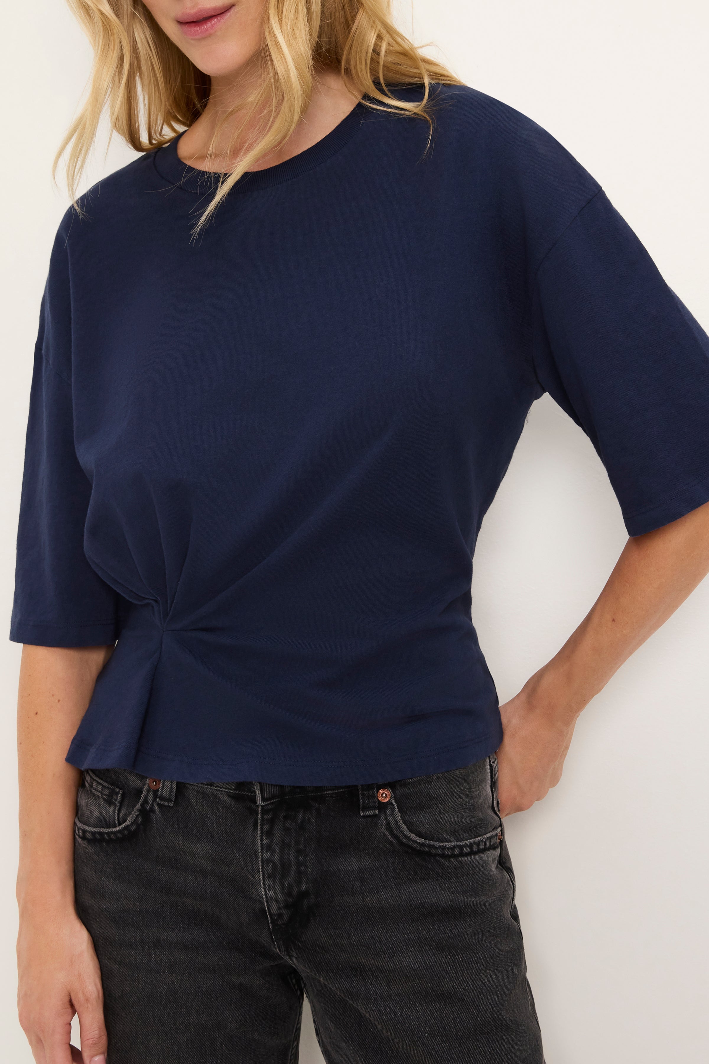 Zinnia Side Pleated Tee