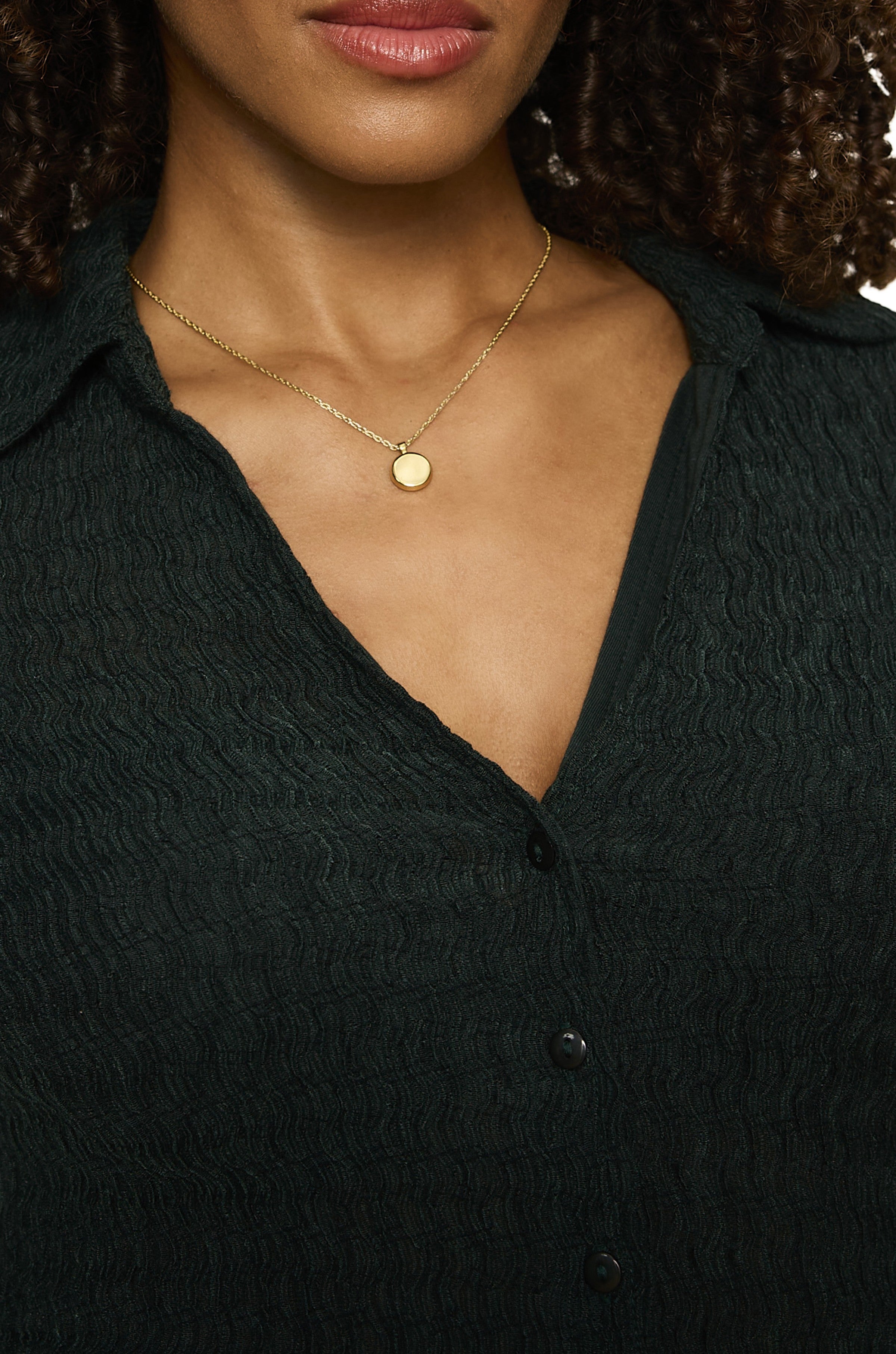 Juno Textured Button Front