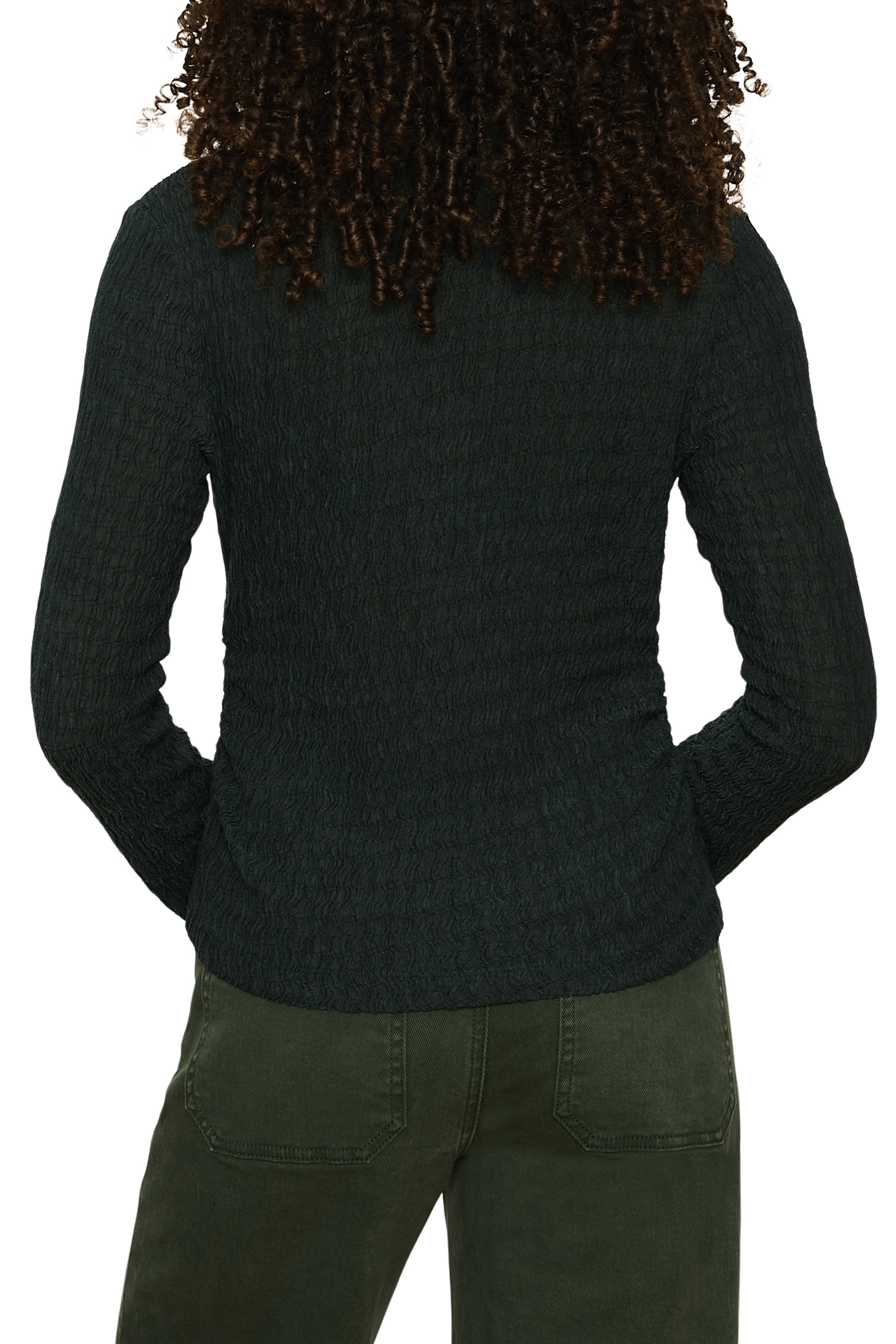 Juno Textured Button Front