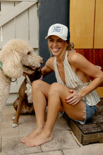 Grace Stripe Tie Halter Top