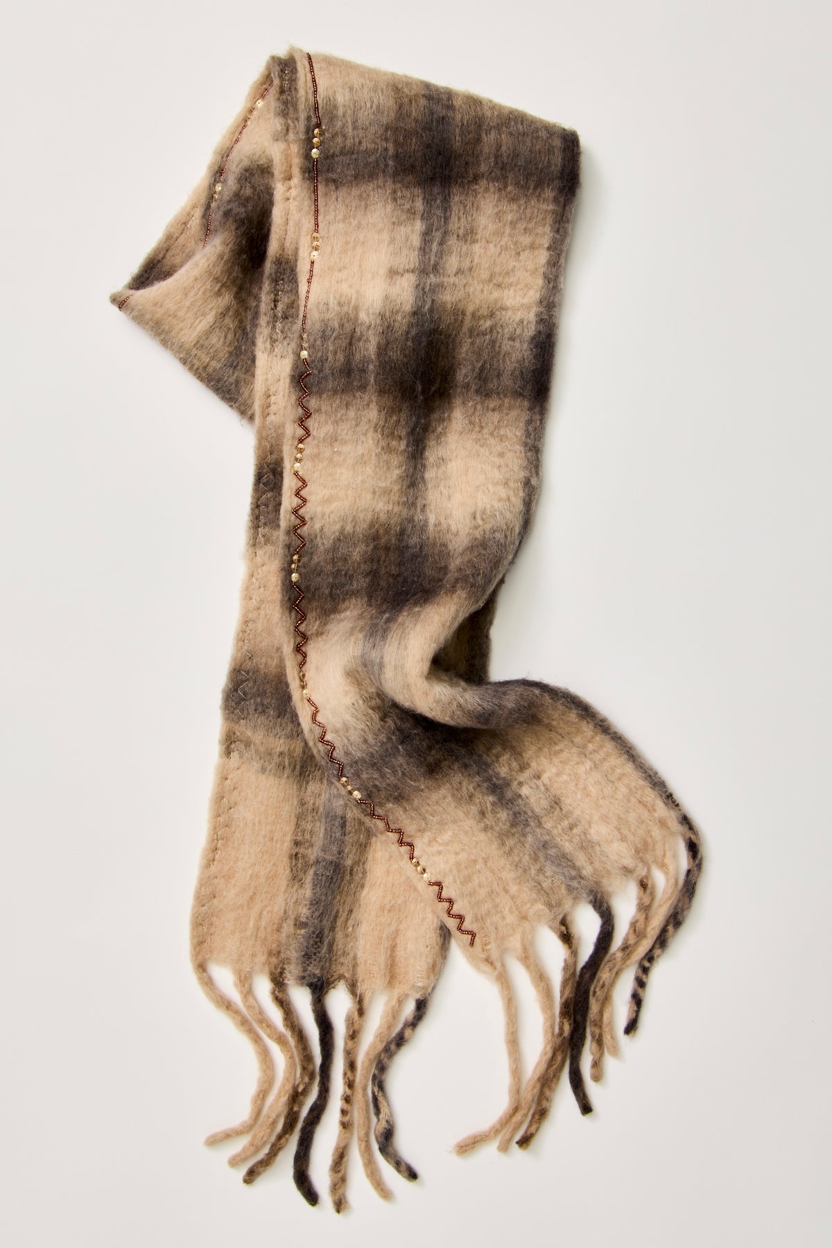 Highland Plaid Skinny Scarf