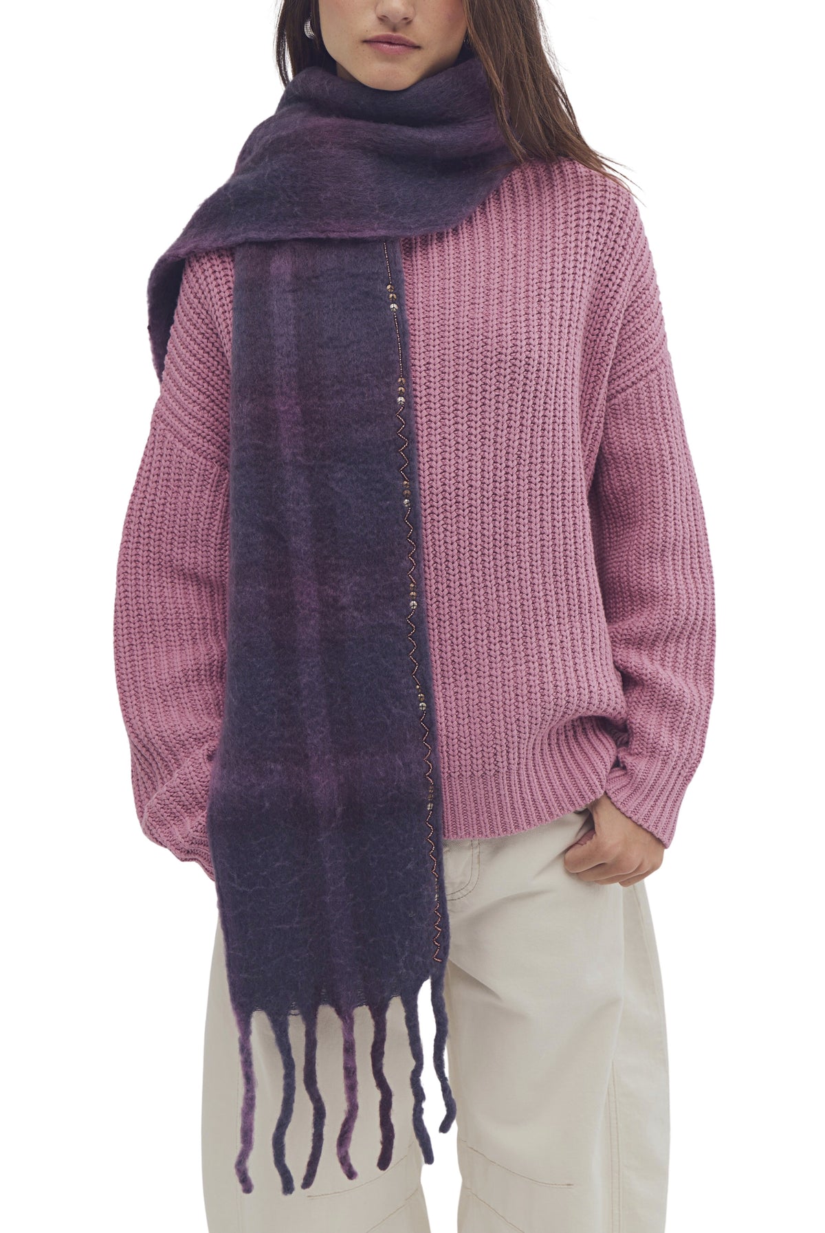 Highland Plaid Skinny Scarf