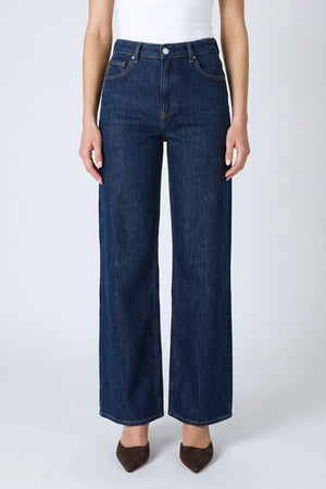 Saige Mid-Rise Wide Leg in Azura