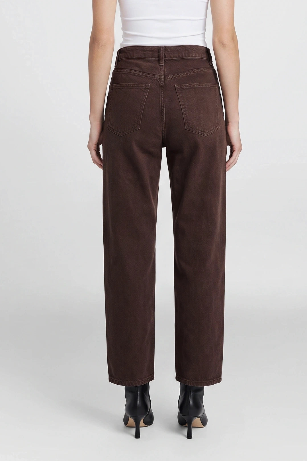 Ren High Rise Wide Leg In Sloe Berry