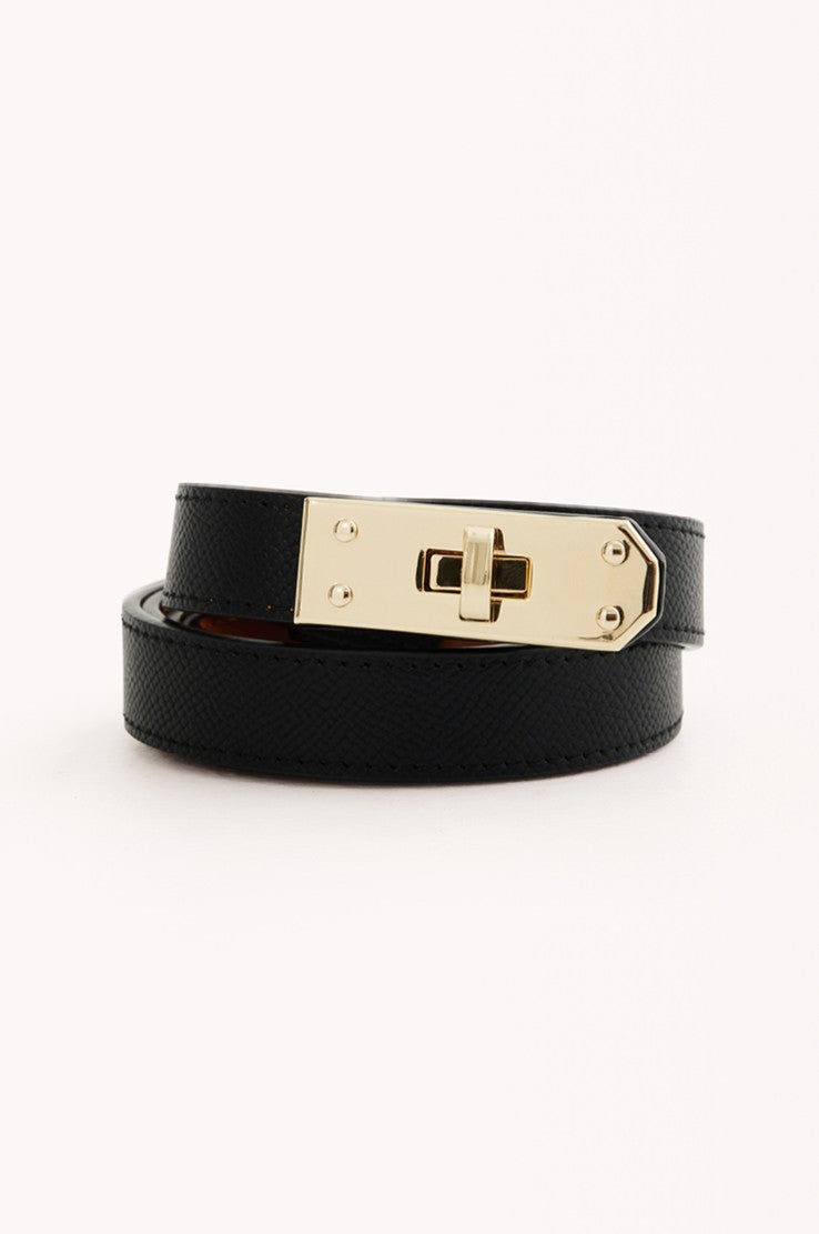 Blake Belt In Black/Gold
