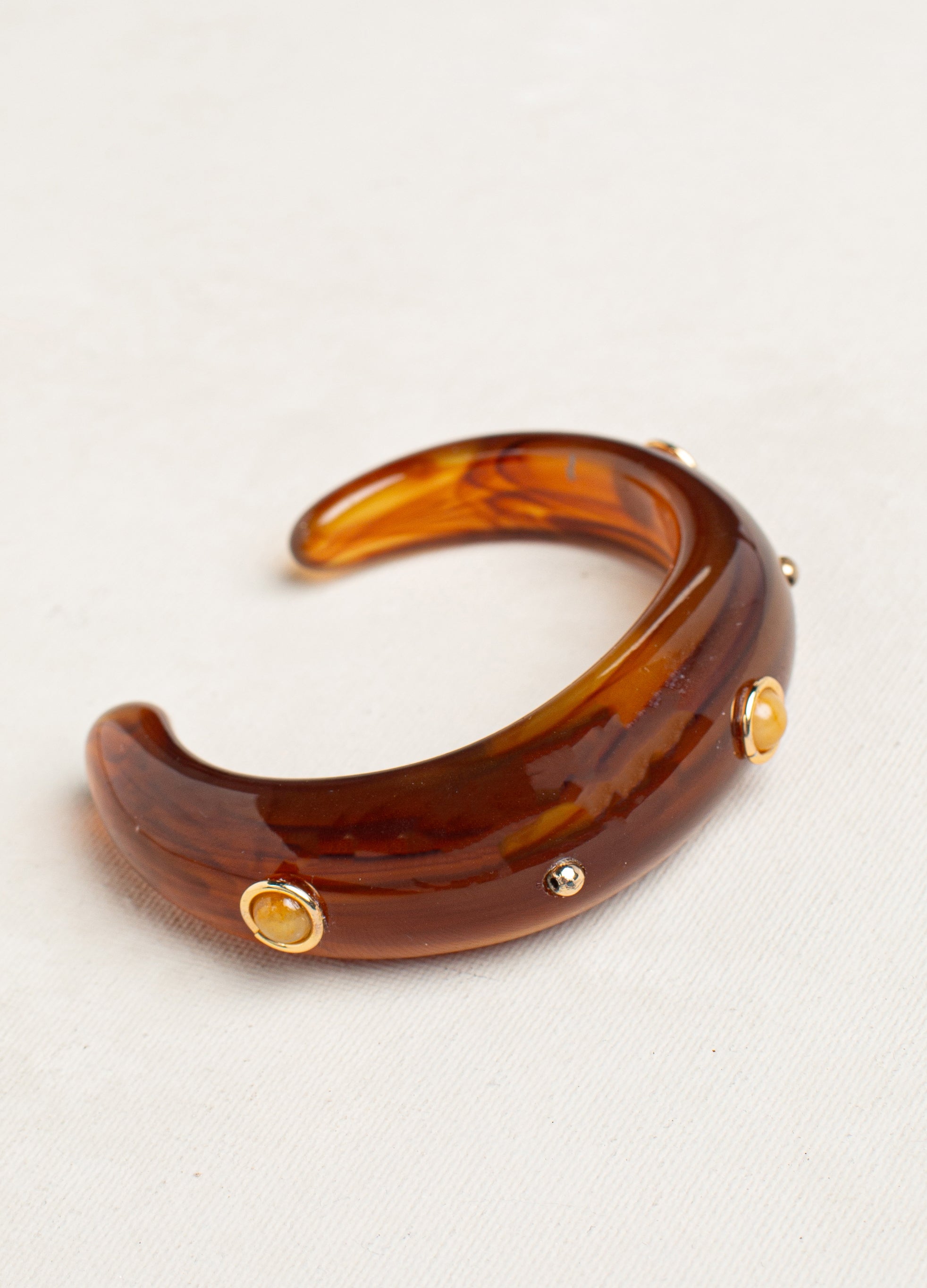 Acetate Cuff - Brown