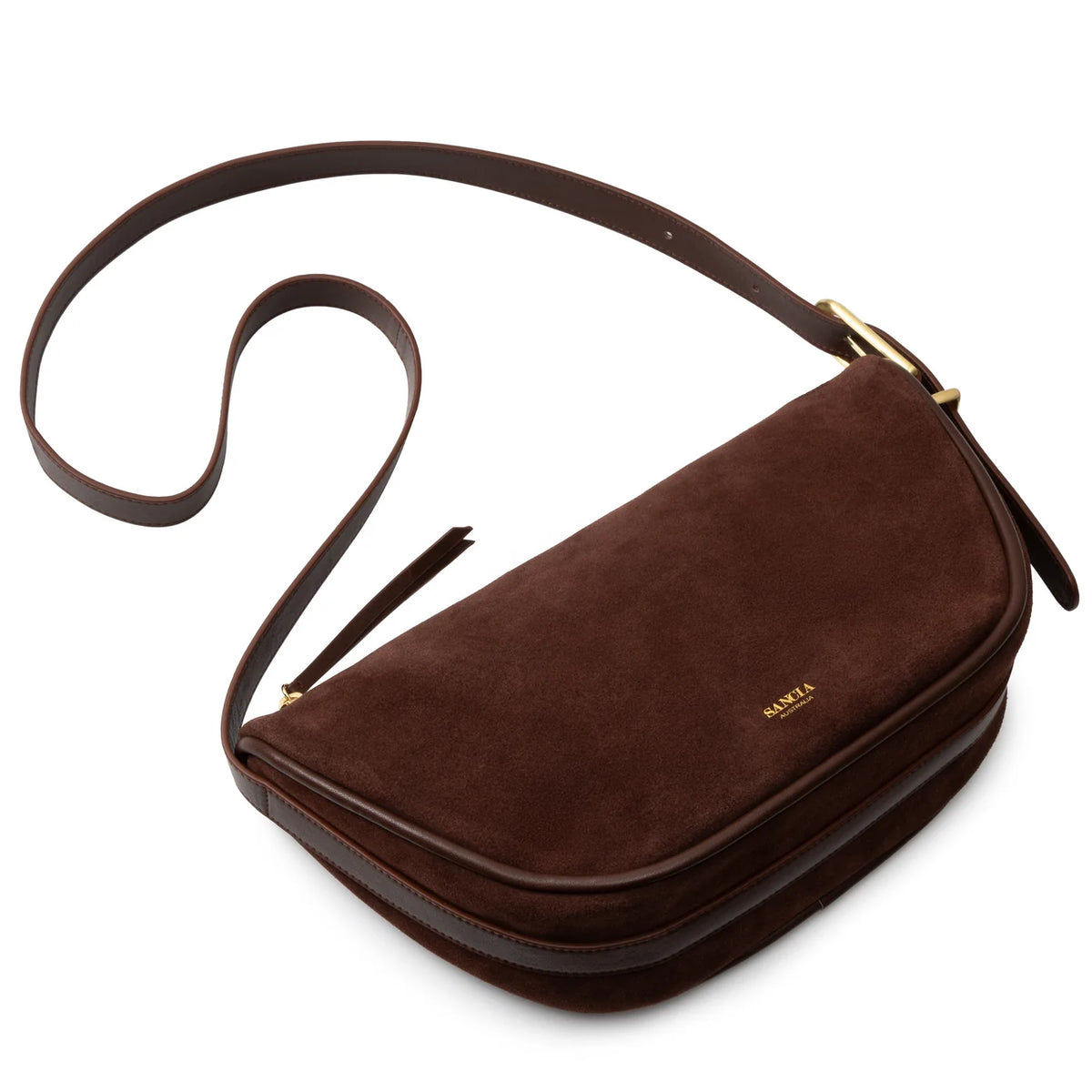 The Osimo Bag In Cocoa Suede