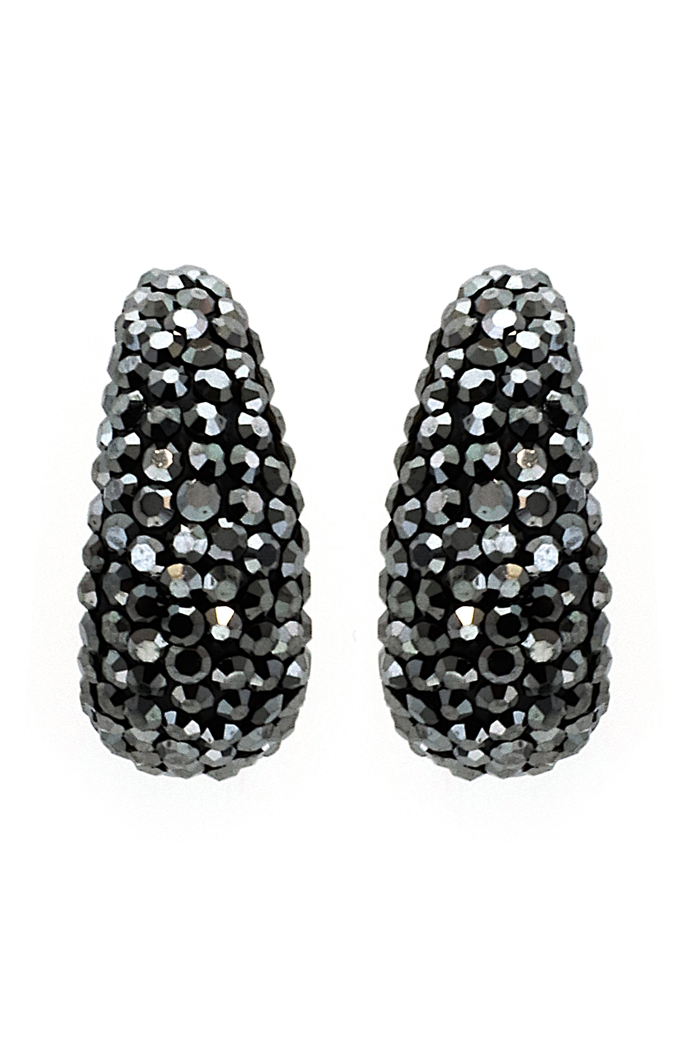 Dark Stone Drop Earrings