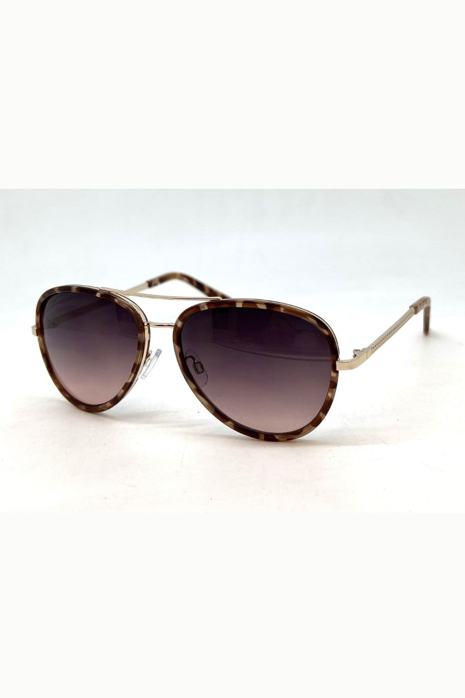 The Eagle-scout Sunnies by South Moon Under are aviator sunglasses with a classic tortoiseshell frame, gradient lenses, and thin metal arms, shown on a white background.