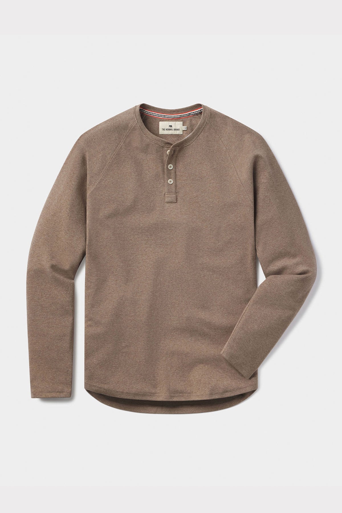 Puremeso Everyday Henley In Taupe
