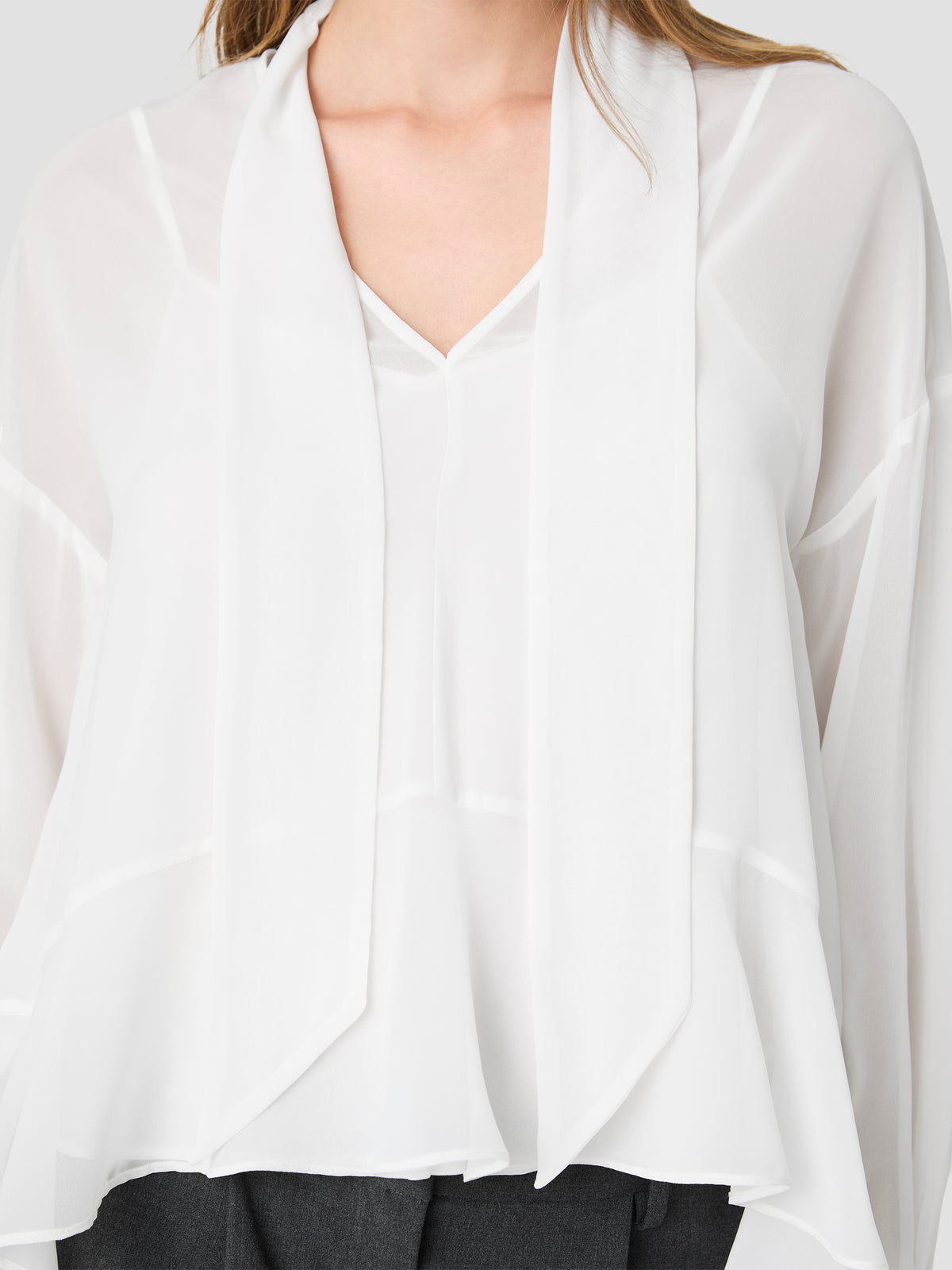 Marina Long Sleeve Scarf Top