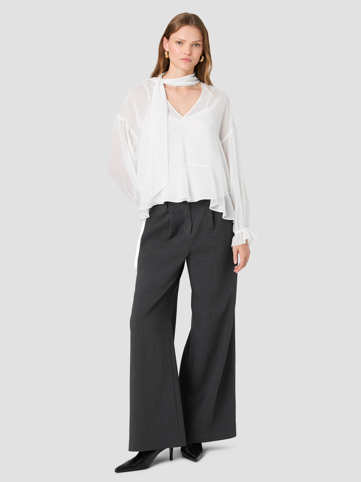 Marina Long Sleeve Scarf Top
