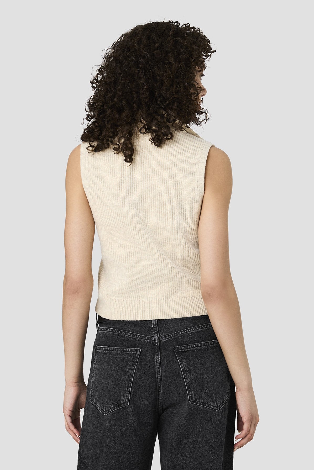 Marley Knit Half Ziprib Vest