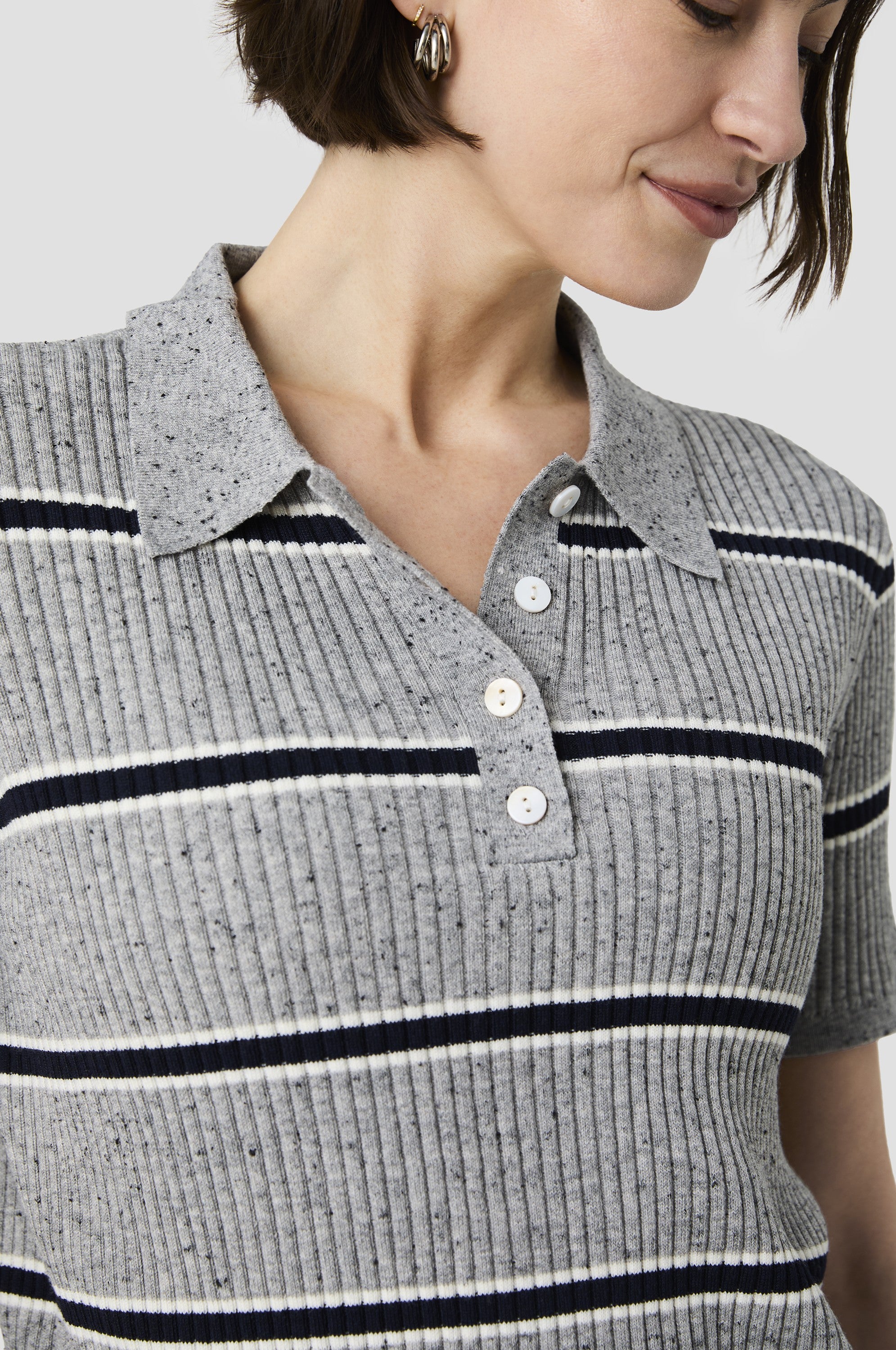Mason Knit Varsitystripe Polo