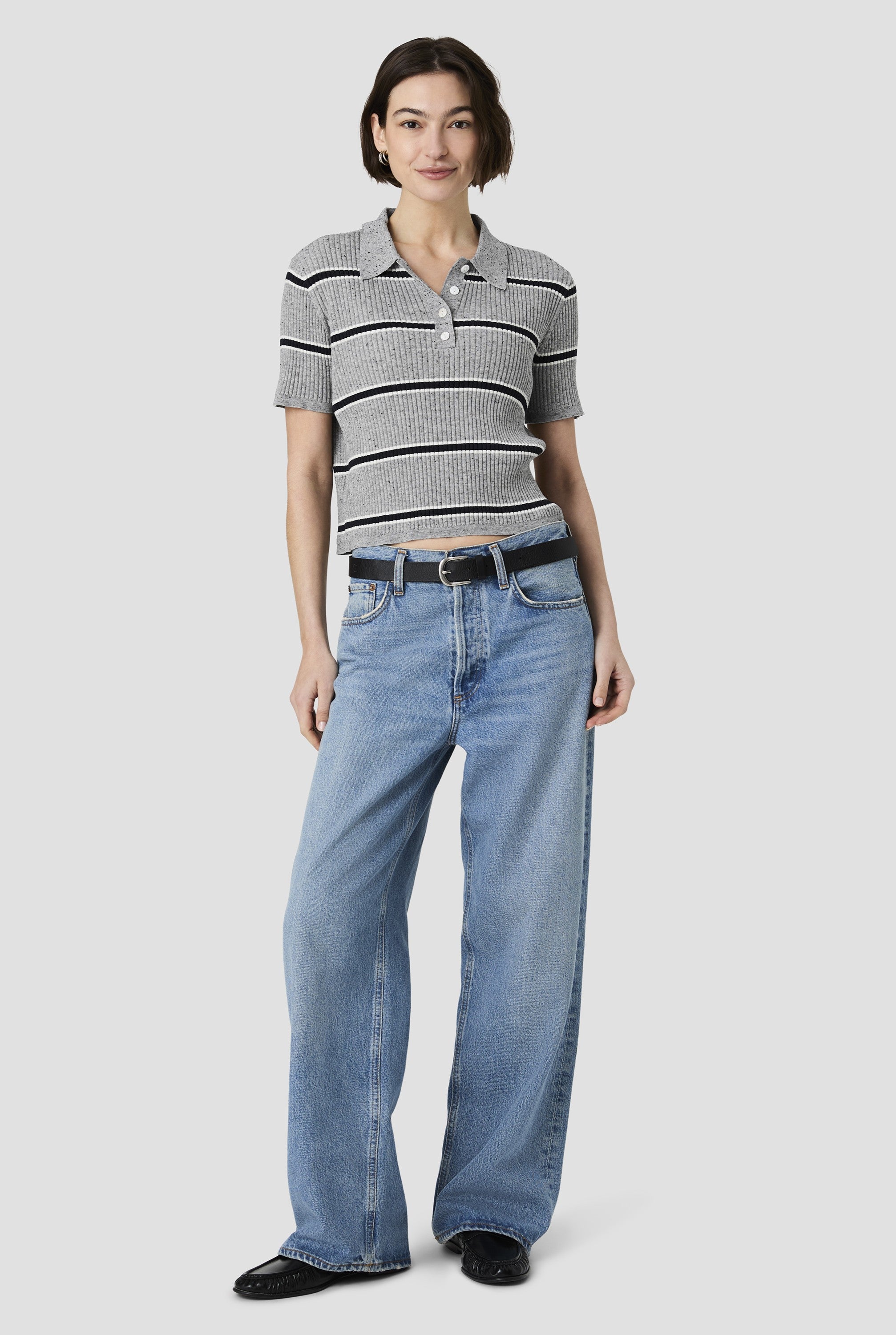 Mason Knit Varsitystripe Polo
