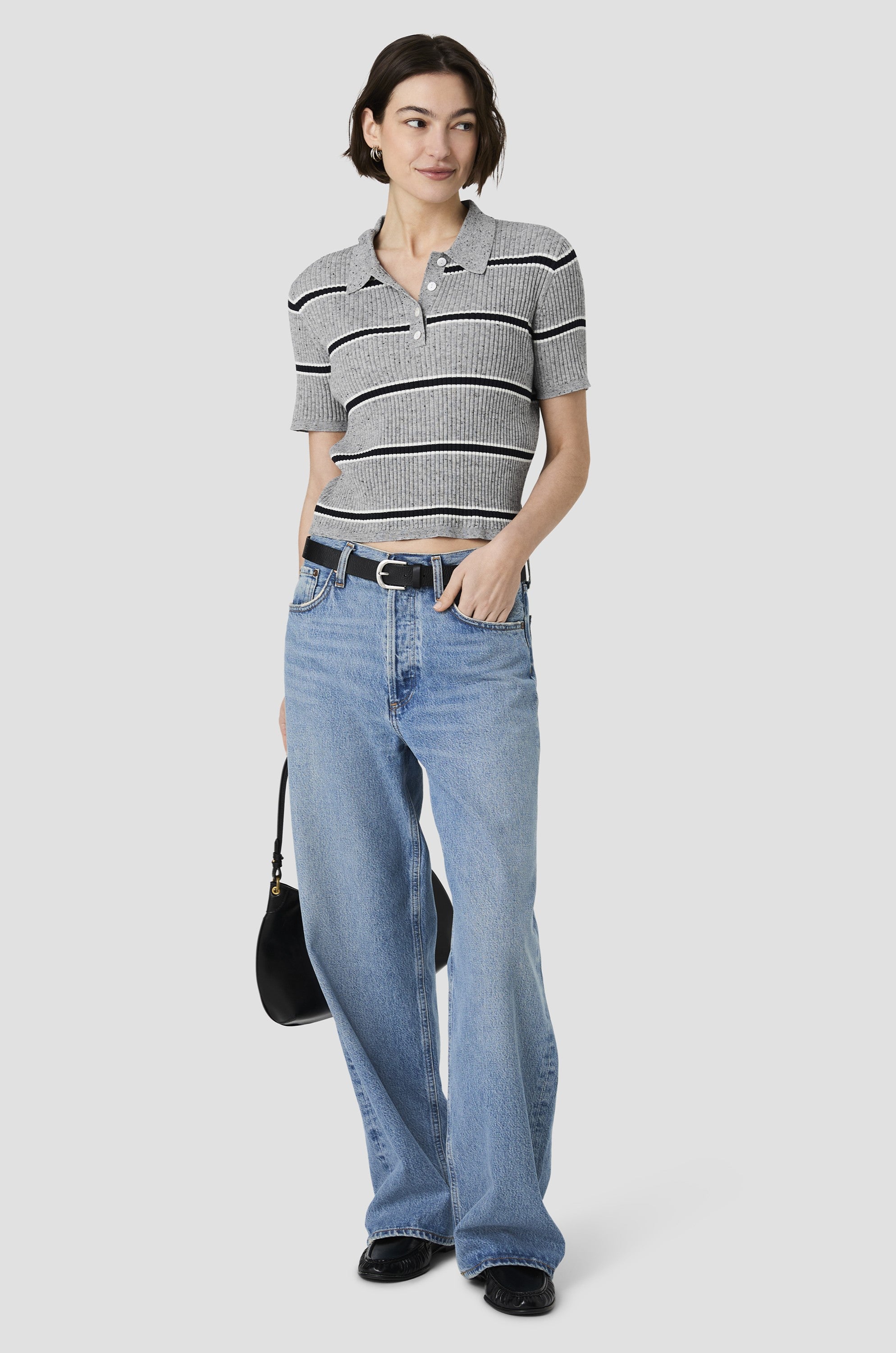 Mason Knit Varsitystripe Polo