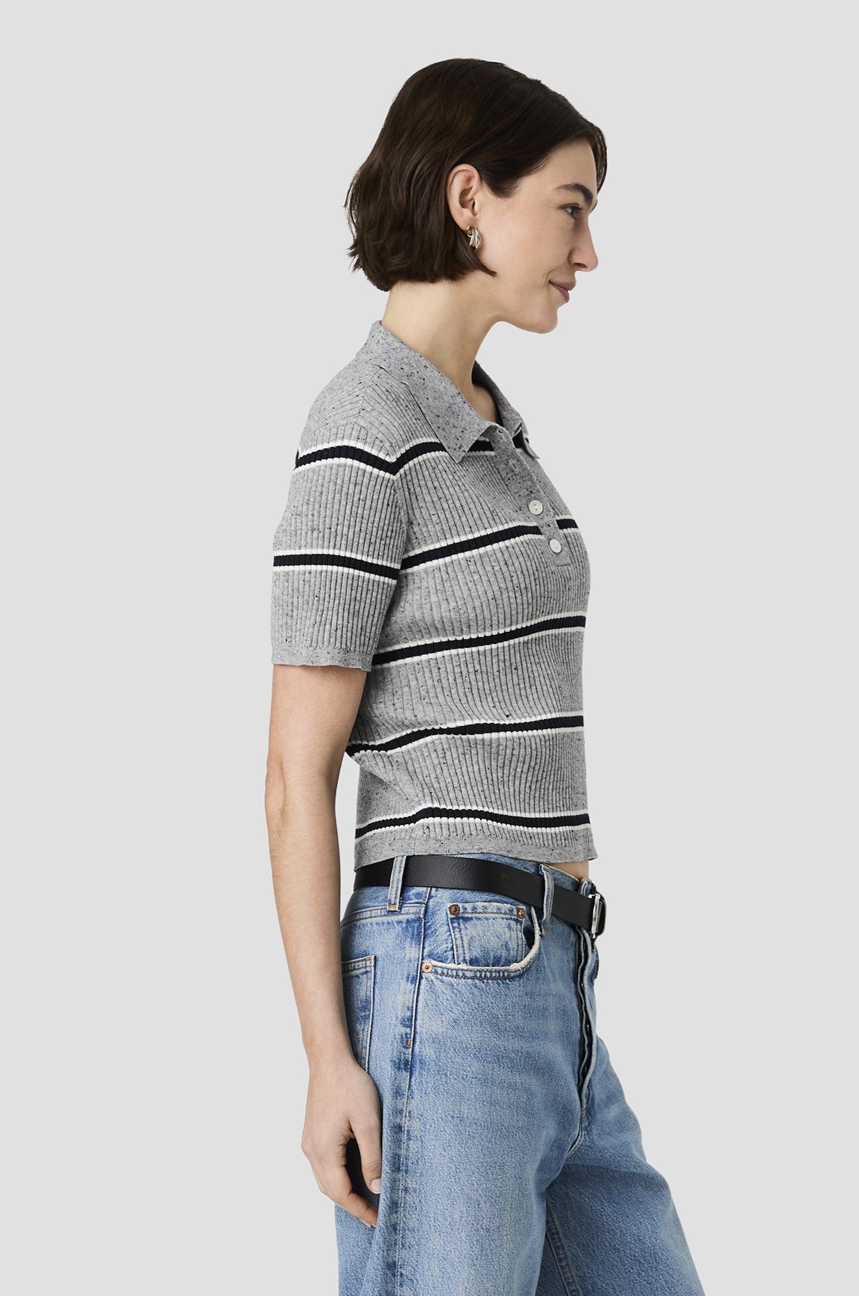 Mason Knit Varsitystripe Polo