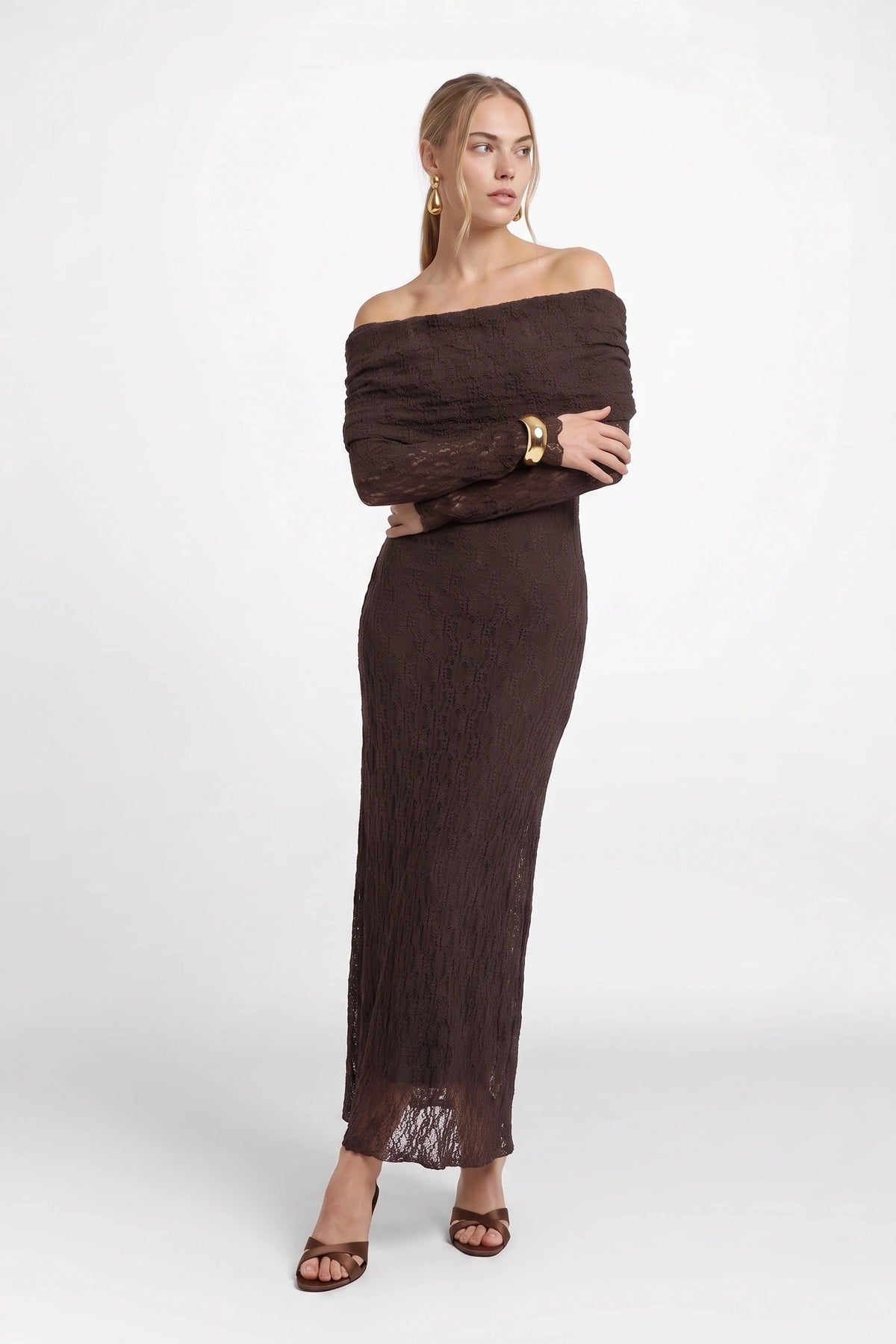 Shaina Off The Shoulder Maxi Dress
