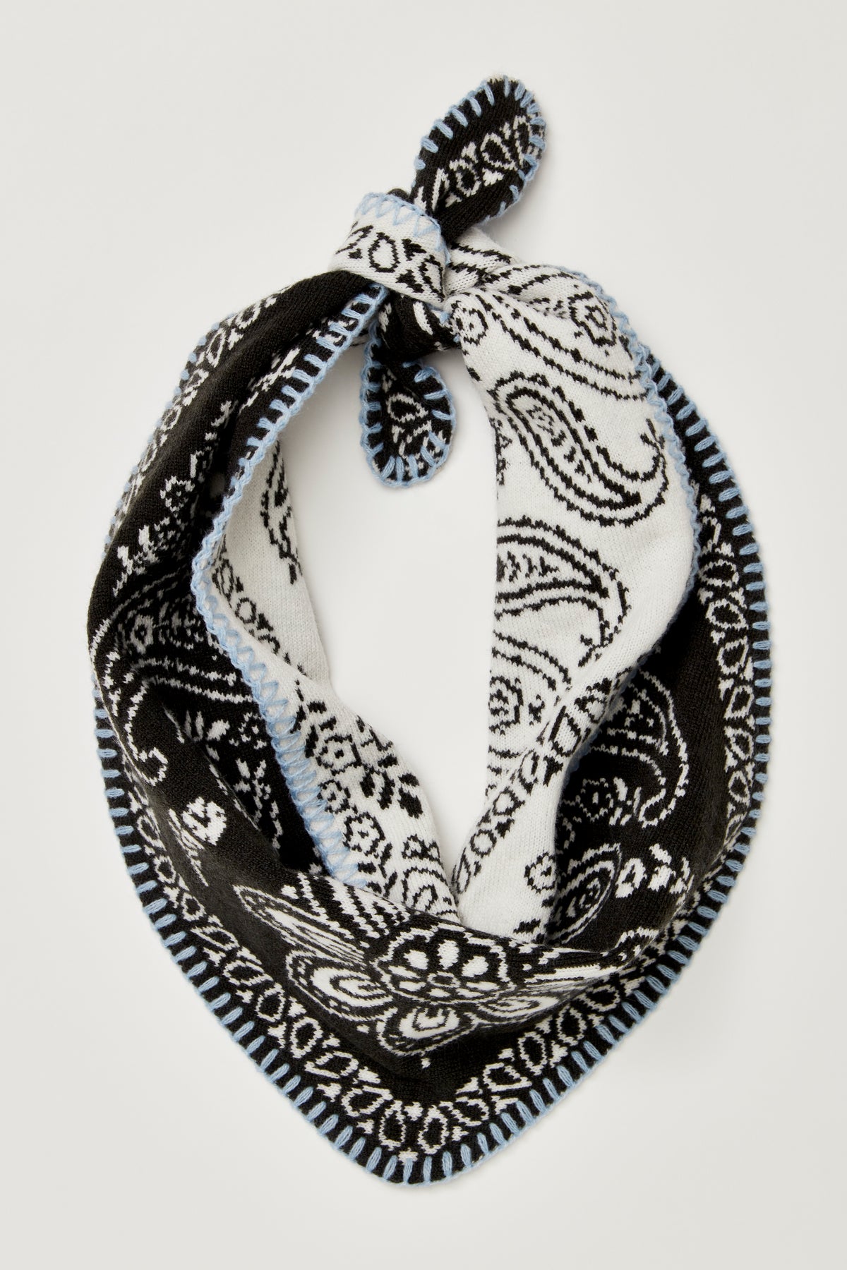 Carmen Knitted Triangle Scarf