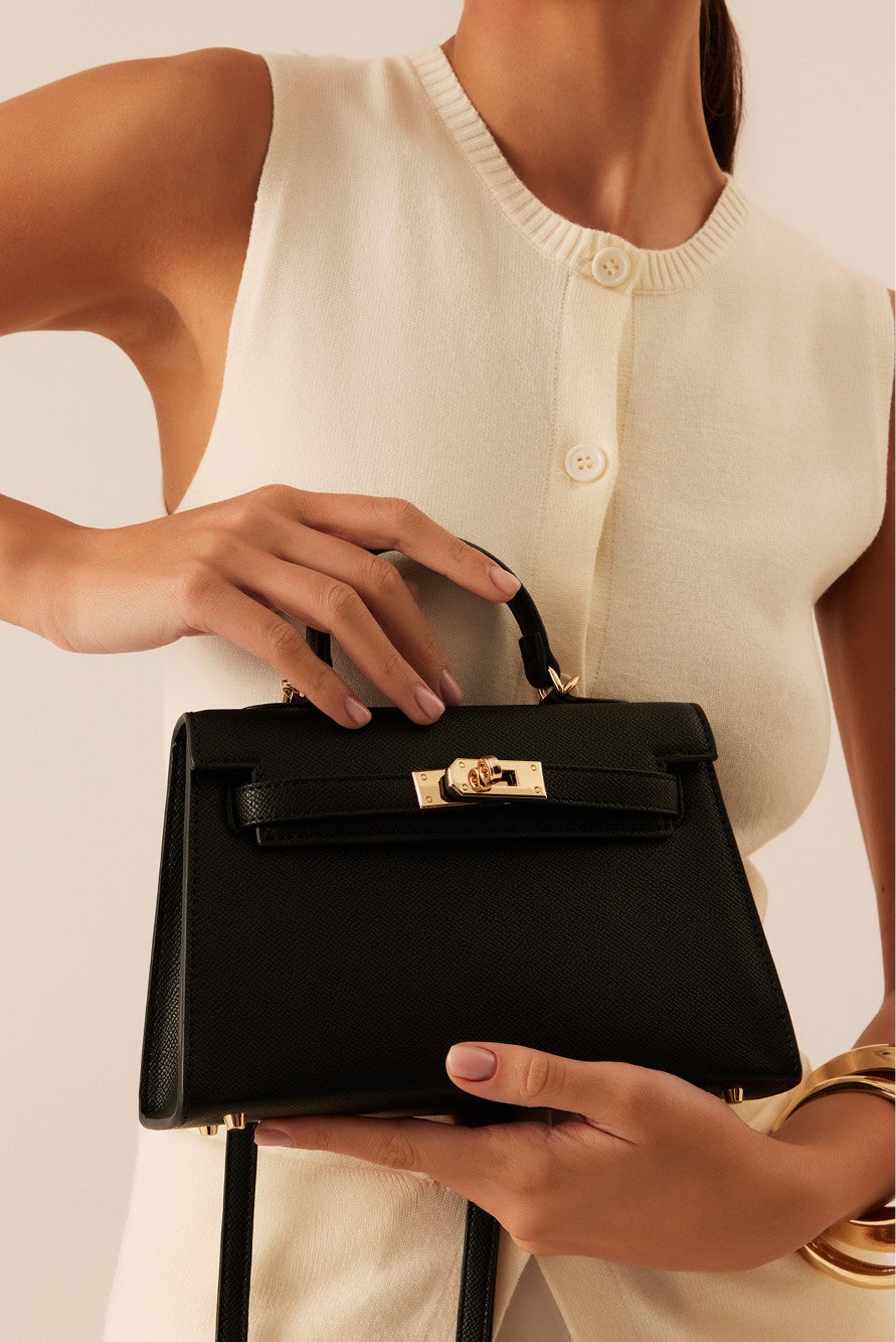 Hariette Handle Bag In Black