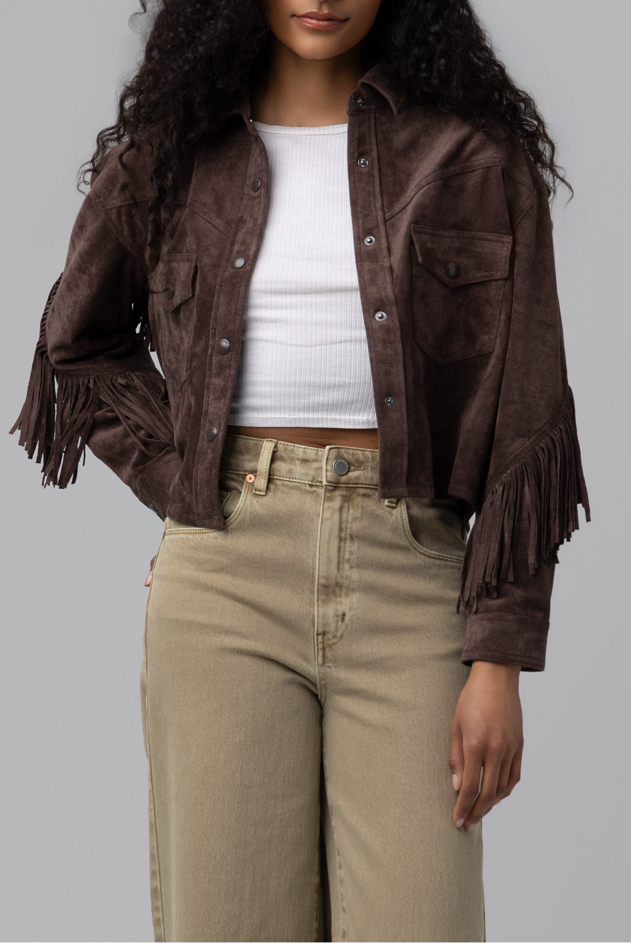 Bonfire Fringe Suede Jacket