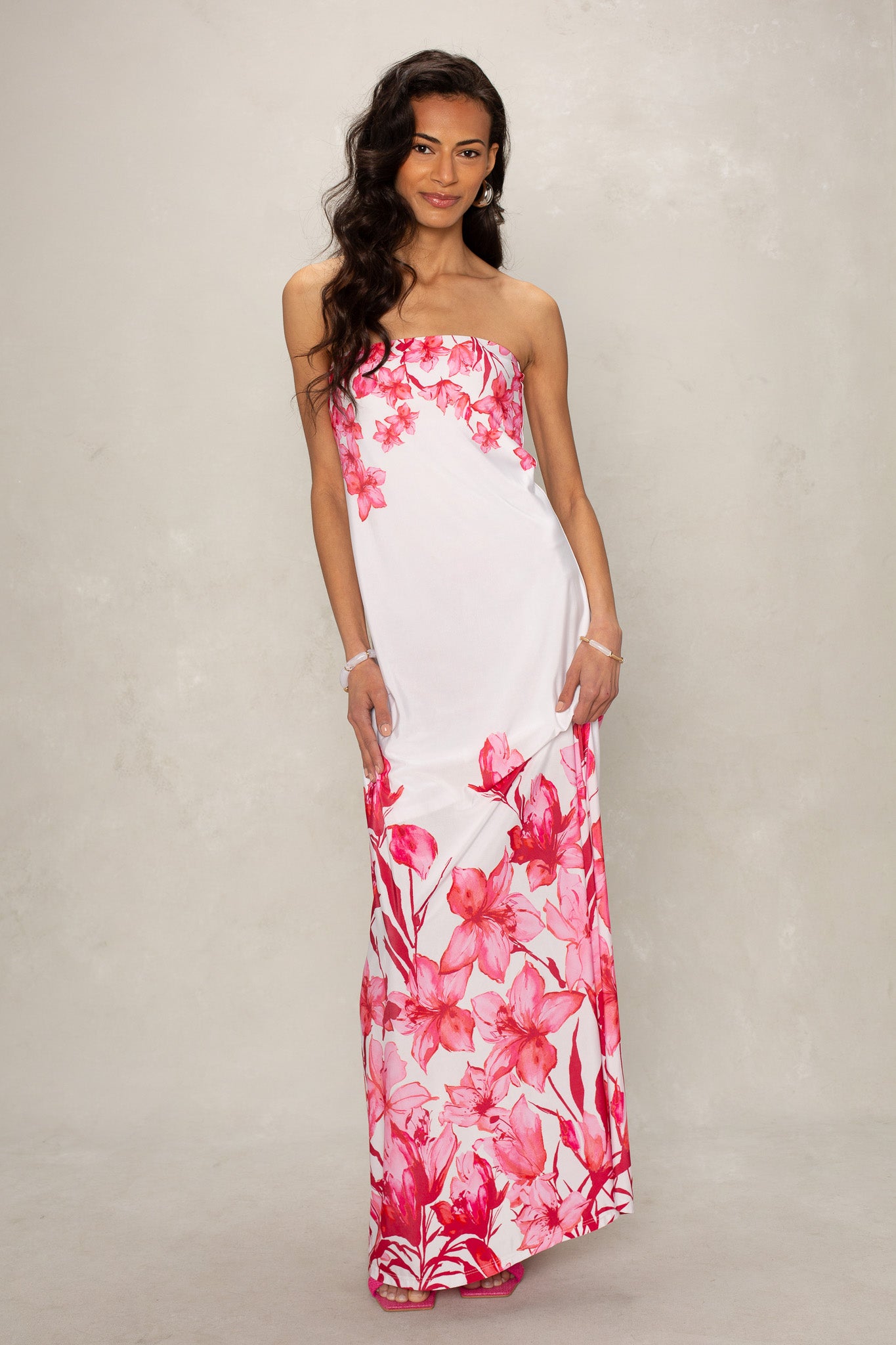 Flora Tube Maxi Dress