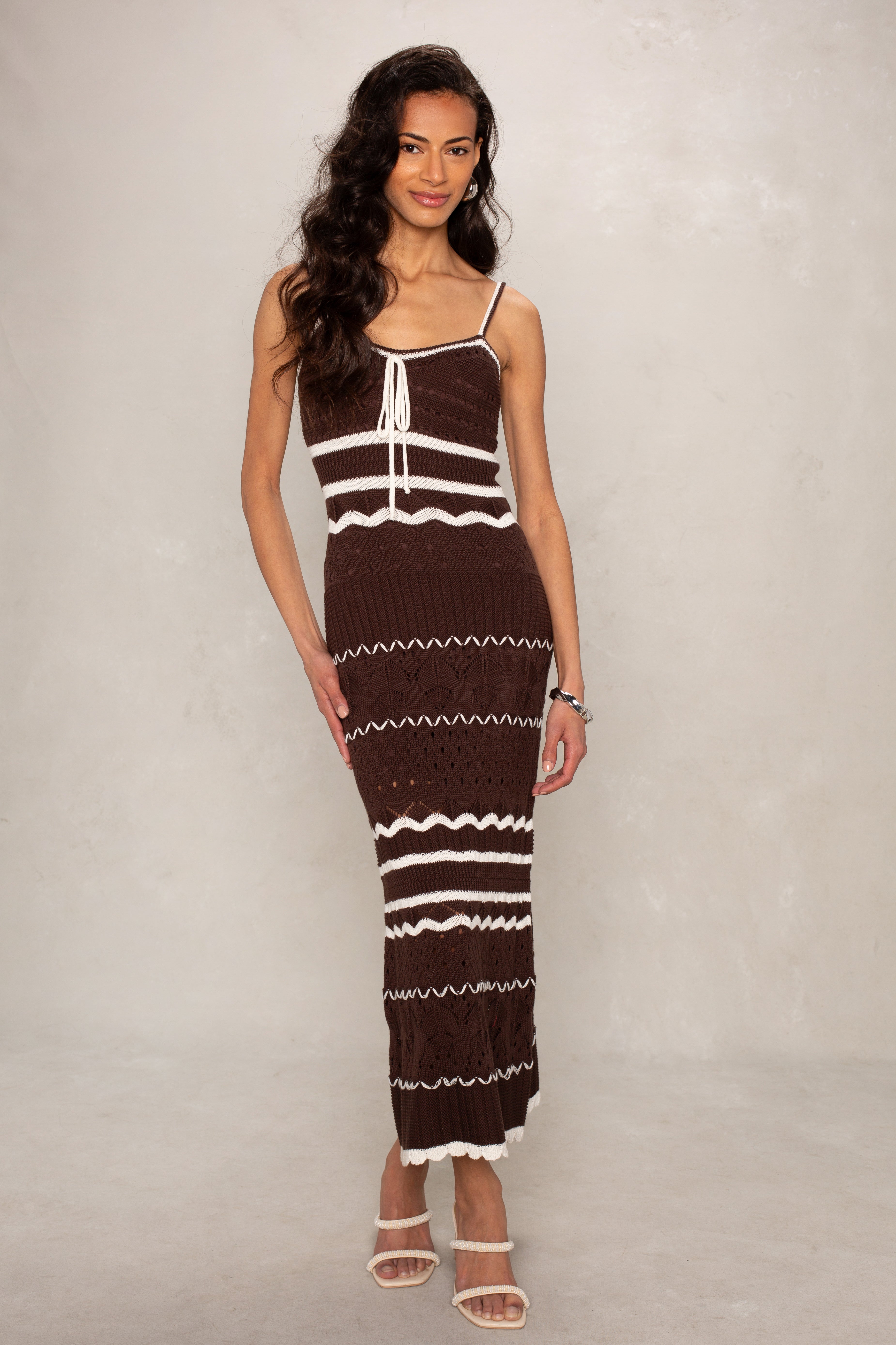 Harper Crochet Midi Dress – South Moon Under