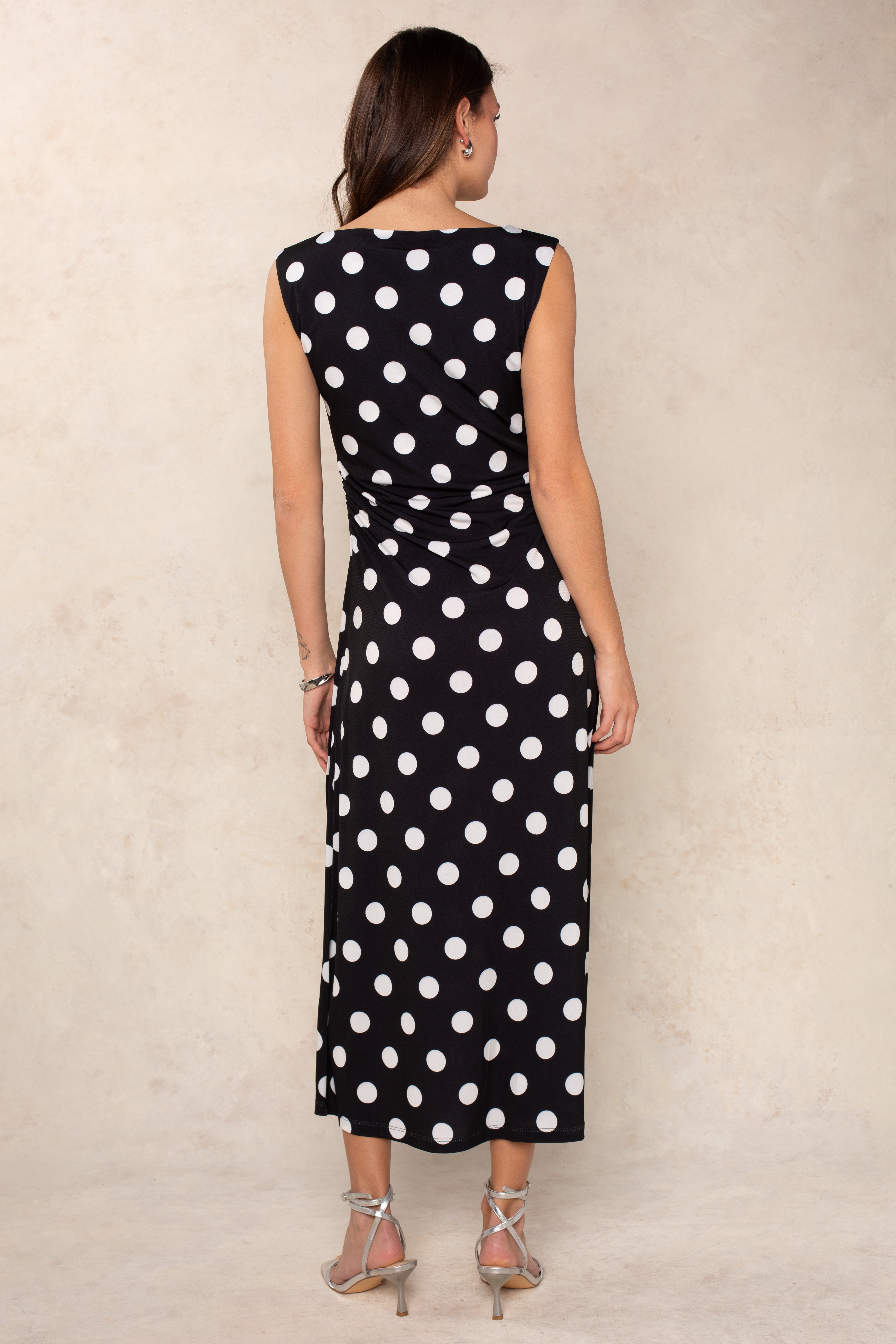 Whitney Boat Neck Midi Dress