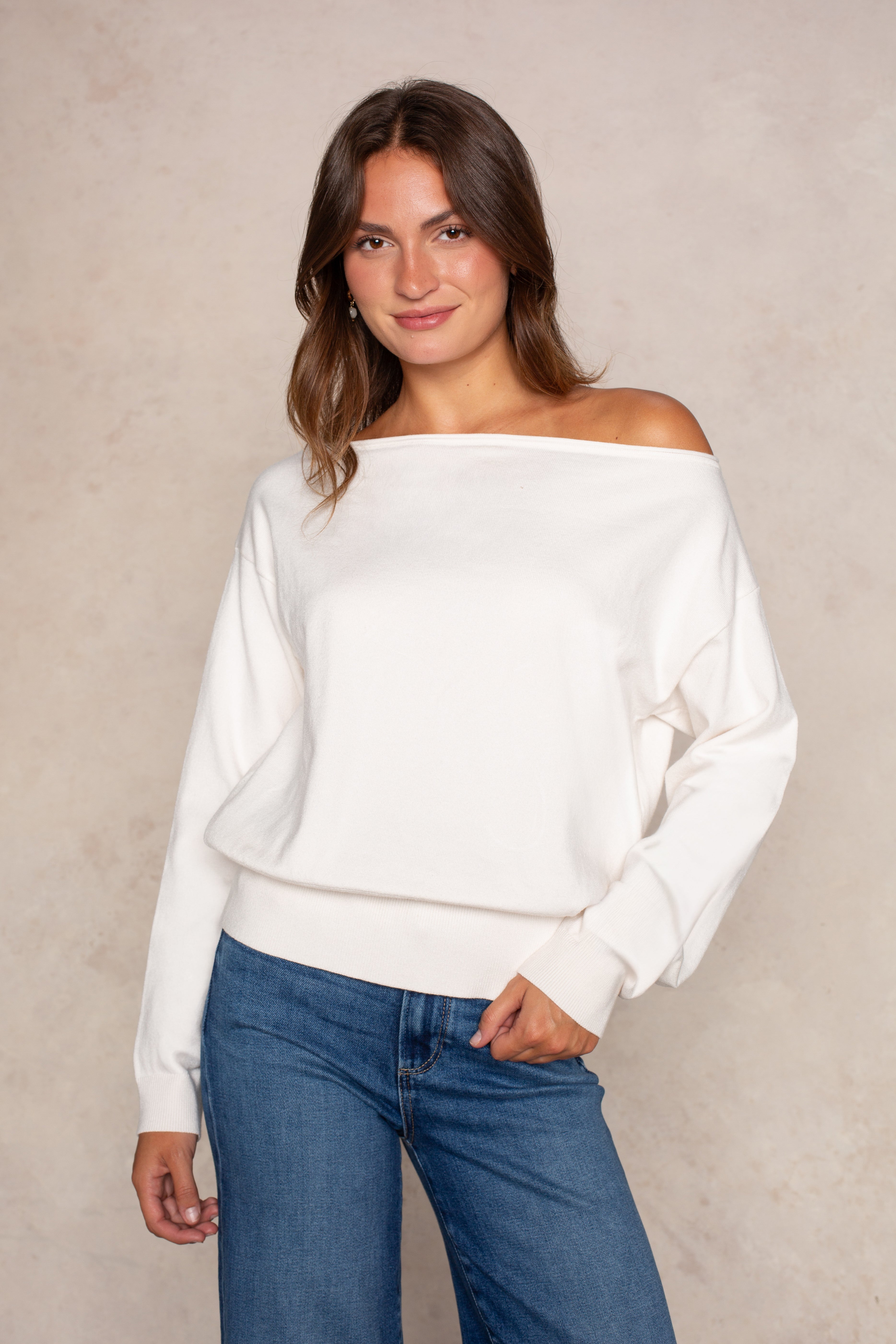 Stevie Slouchy Off Shoulder Top