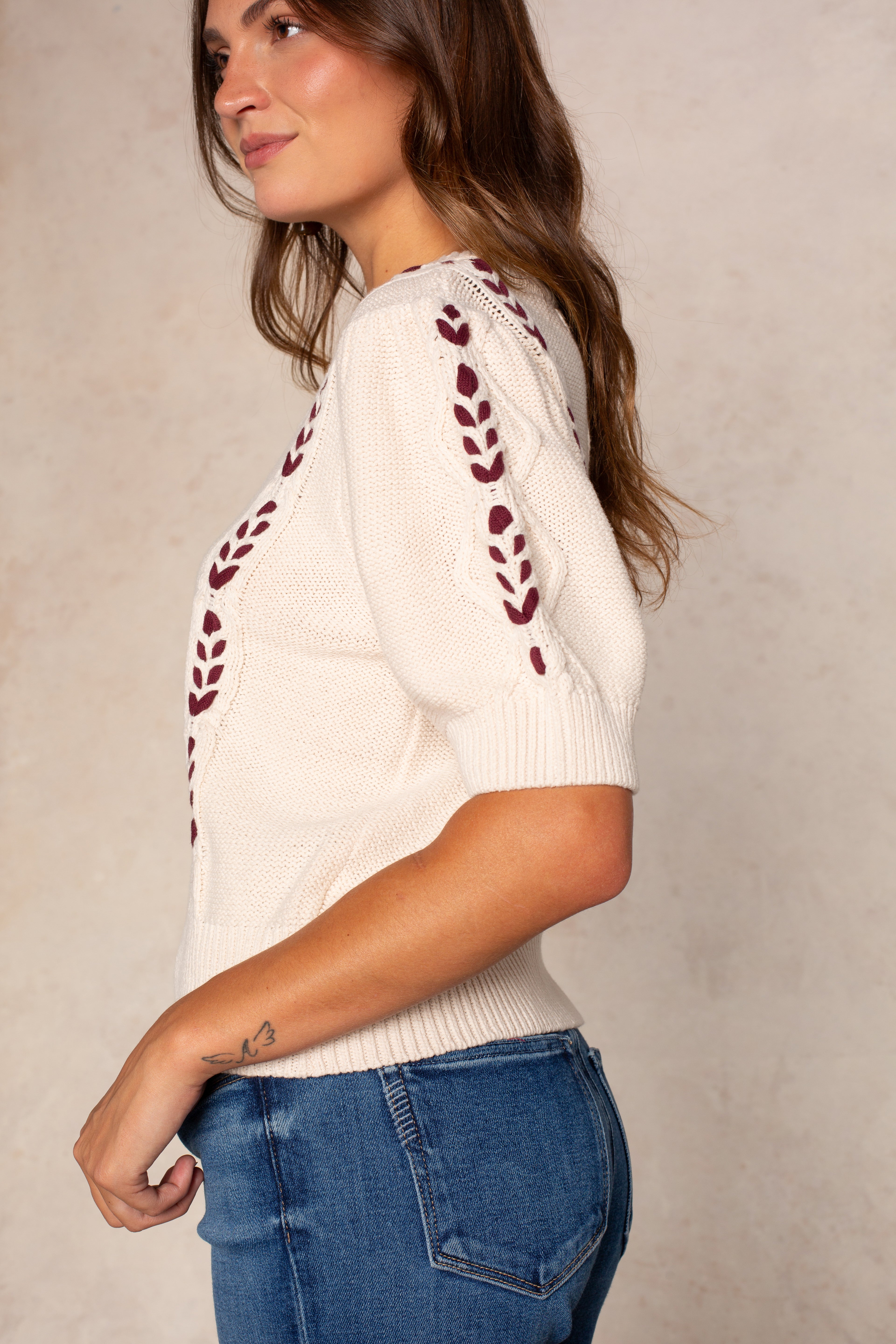 Eloise Braided Front Sweater