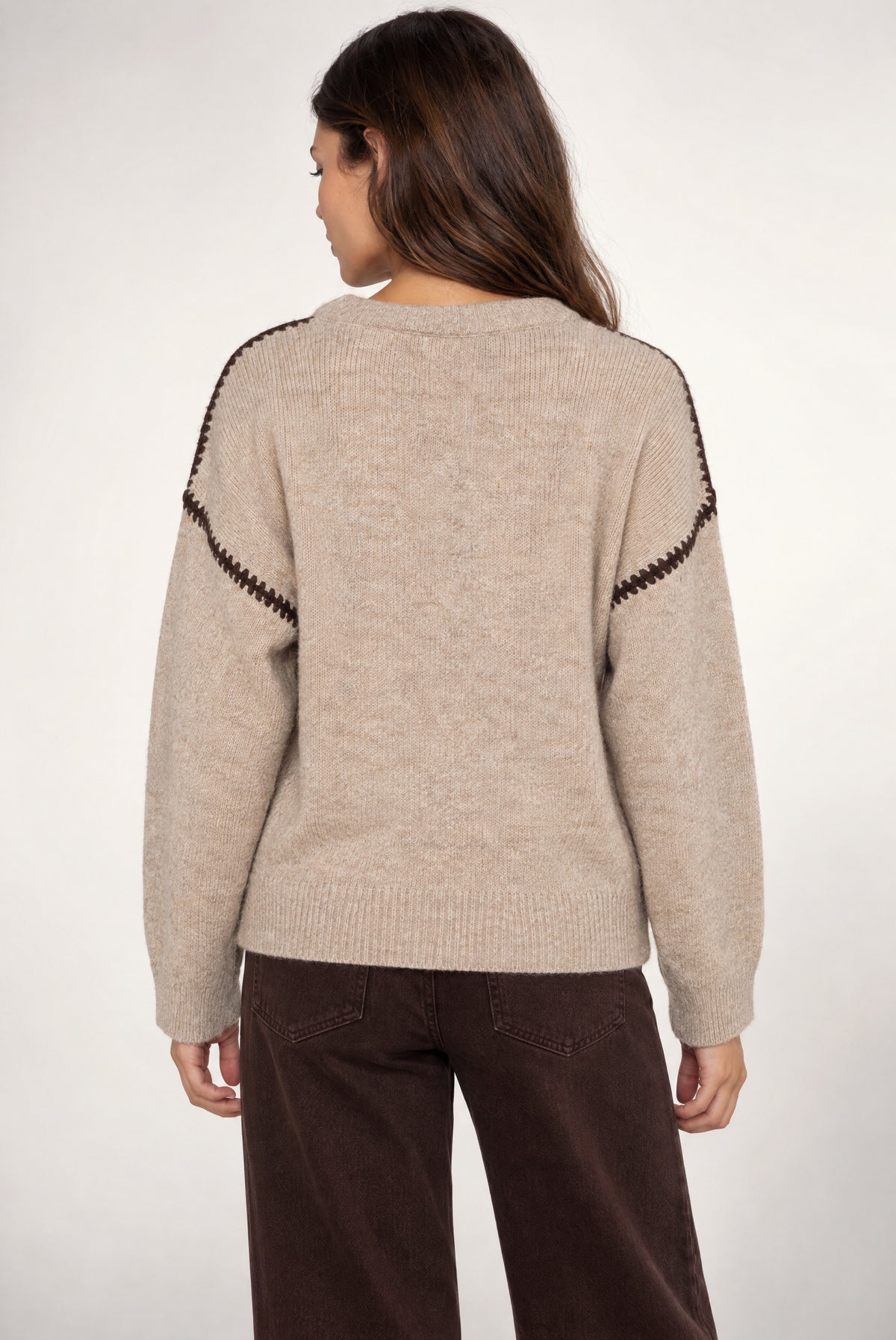 Jenny Sweater In Mocha Chocolate